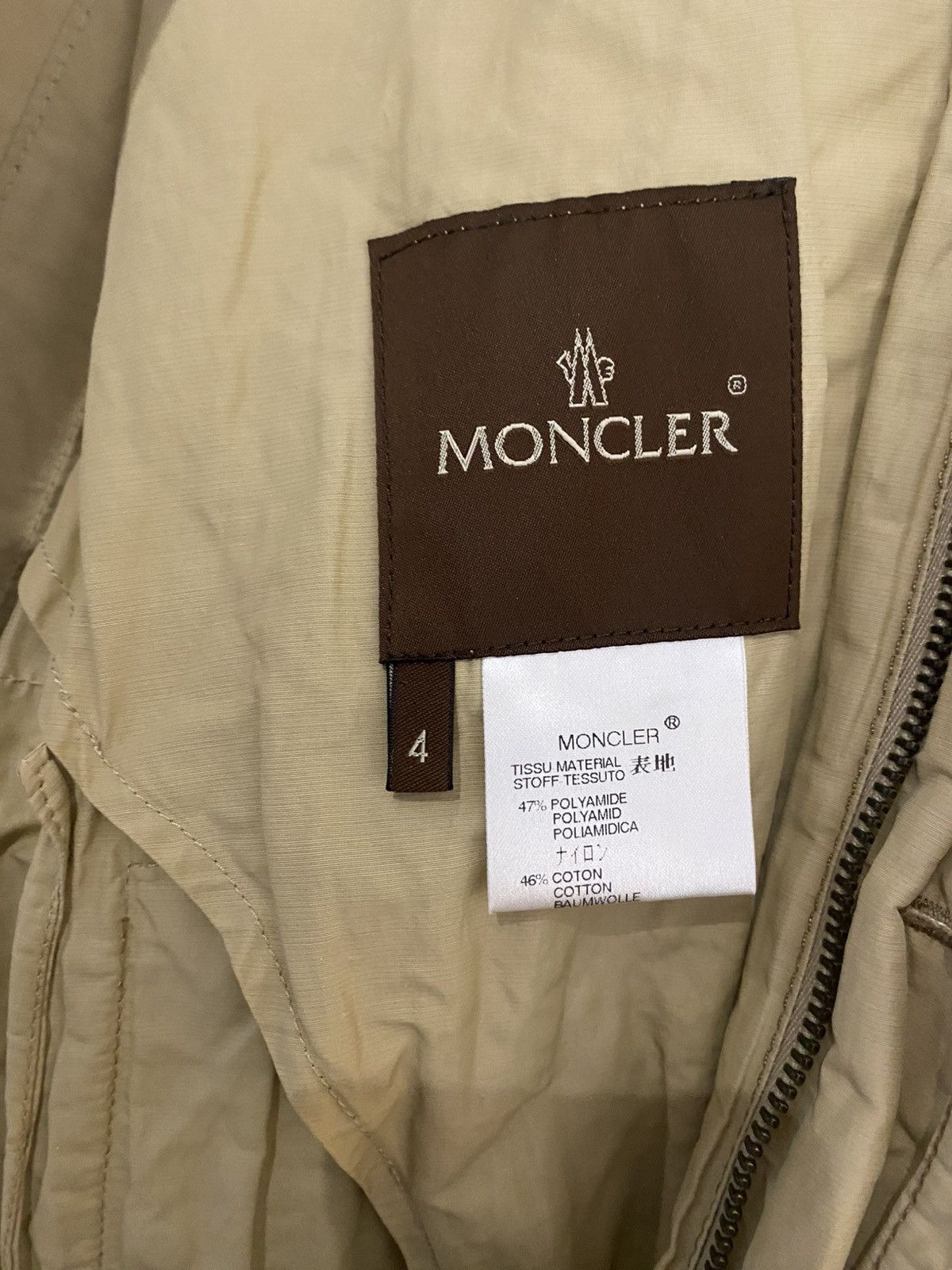 Moncler Vintage Moncler Motorcycle Jacket Size 4 Size US M / EU 48-50 / 2 - 7 Thumbnail
