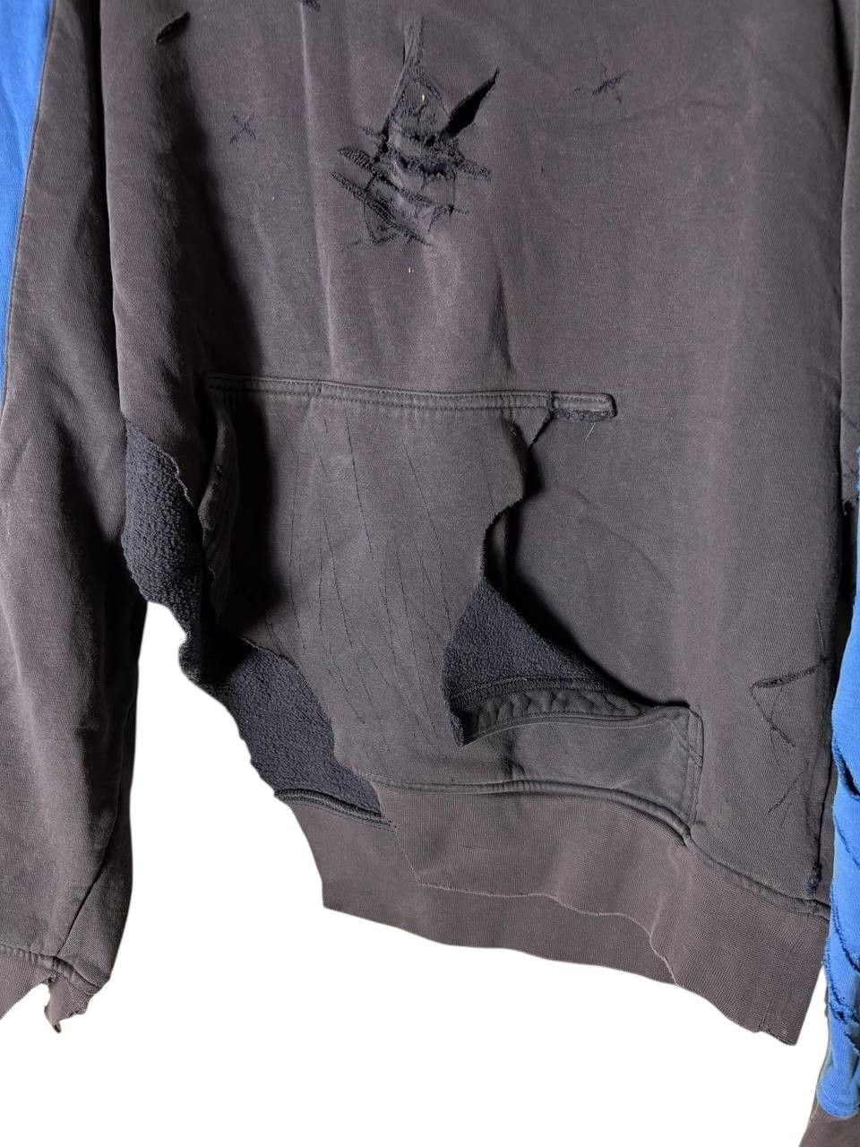 Designer Custom 1 of 1 NIKE CRAZY DISTRESSED HOODIE Vintage Size US M / EU 48-50 / 2 - 4 Thumbnail