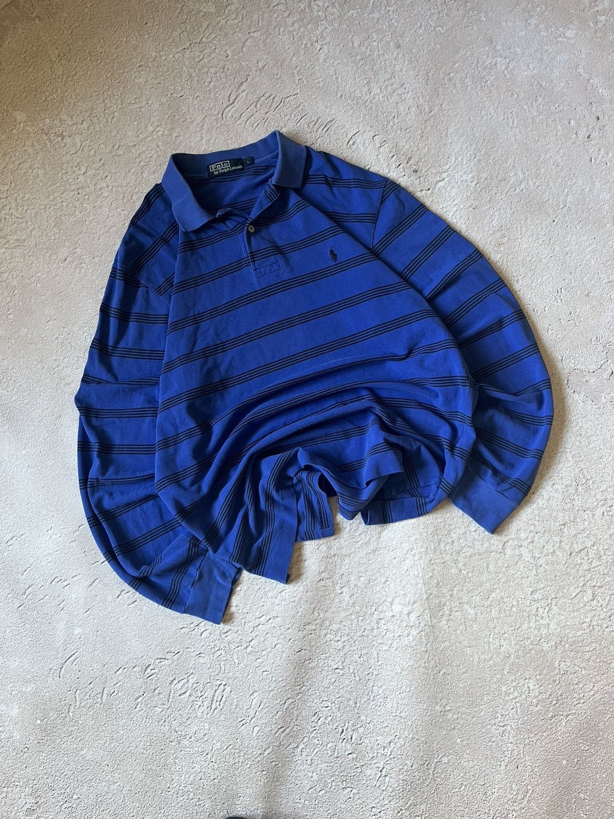 Polo Ralph Lauren Polo Ralph Lauren Vintage Y2K Striped Rugby Polo 00s Size US L / EU 52-54 / 3 - 1 Thumbnail