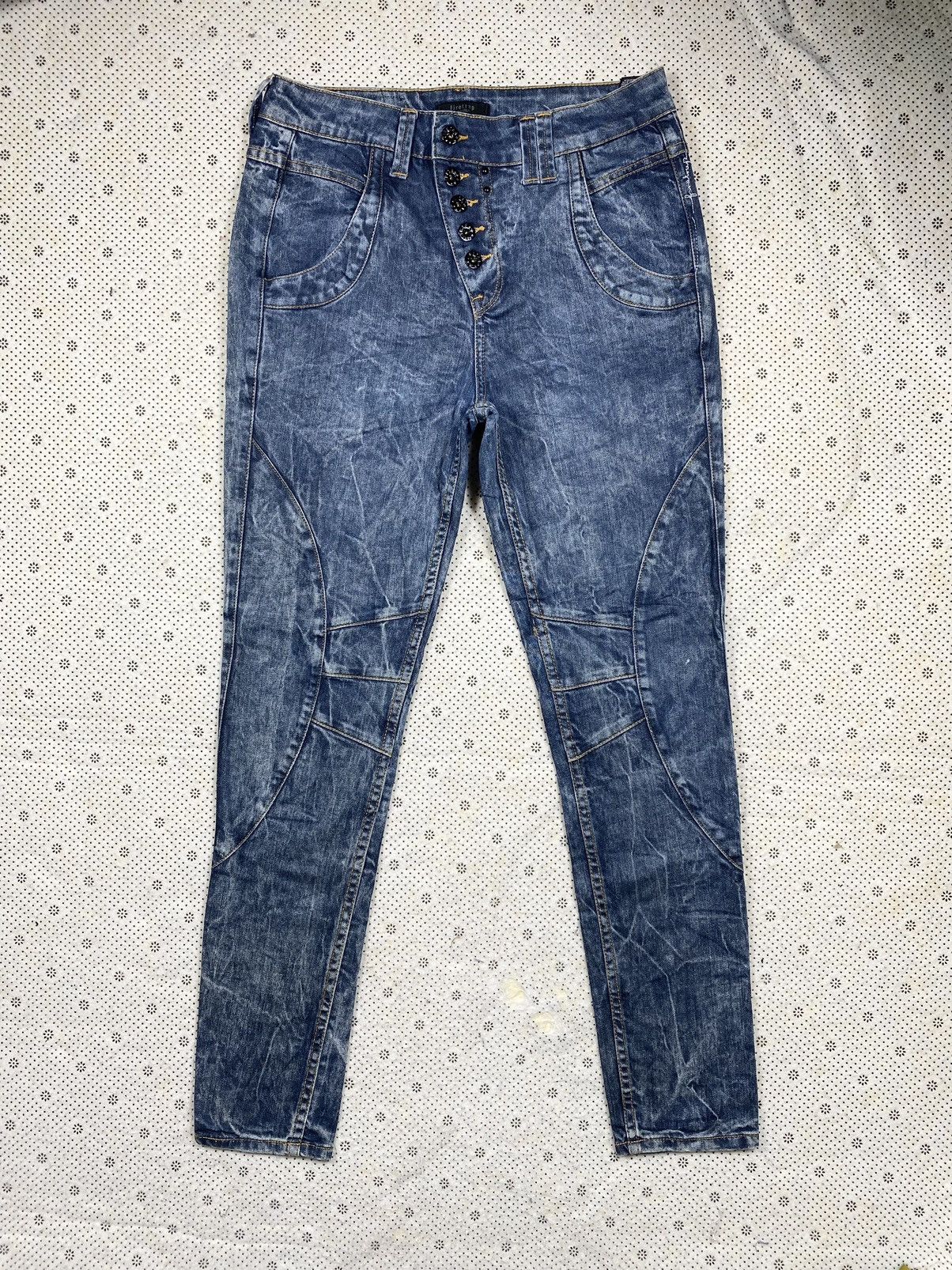 Hysteric Glamour Asymmetrical Biker Pant By Firestrap Denim Size US 32 / EU 48 - 1 Thumbnail