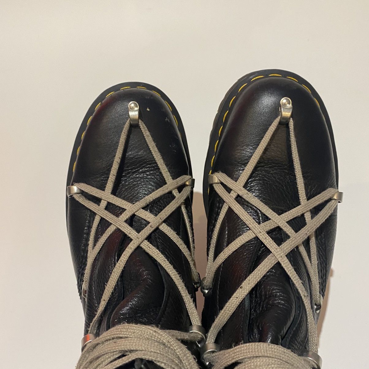 Dr. Martens × Rick Owens DR. MARTENS x RICK OWENS 1460 Quad Pentalace Platform Boots Size US 10 / EU 43 - 5 Thumbnail