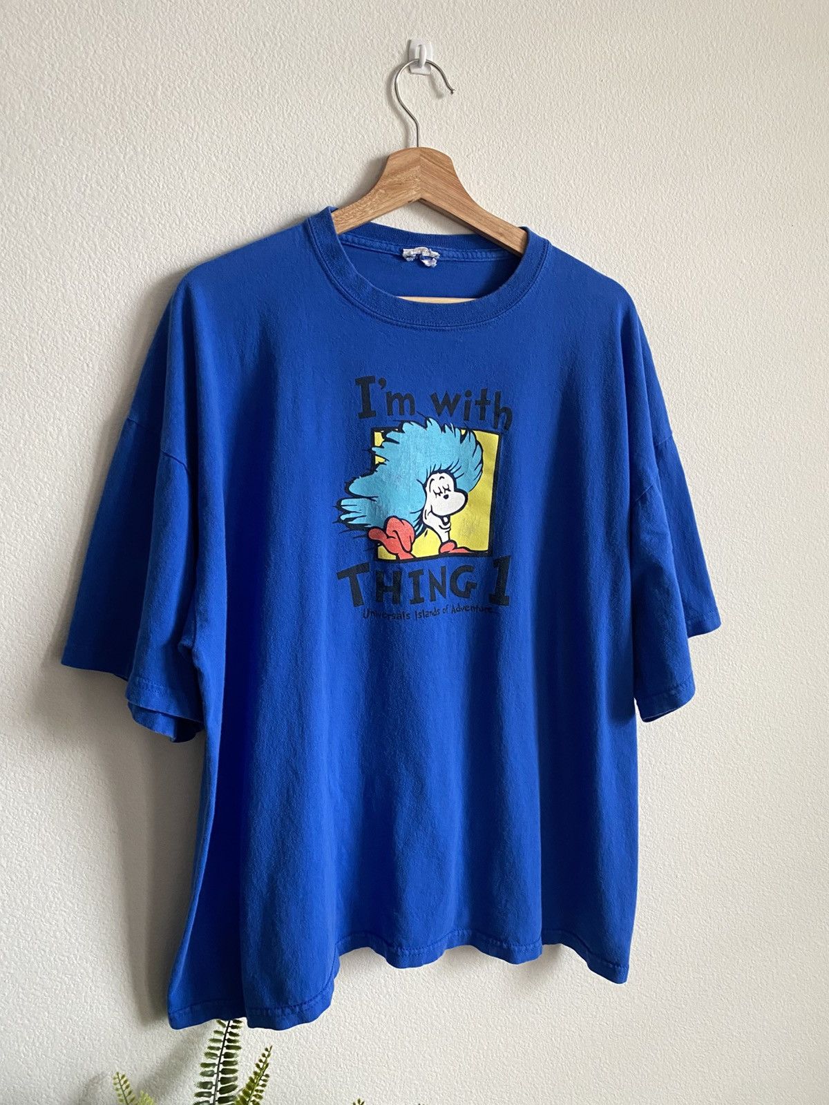 Vintage Vintage Cat in the Hat Thing 1 Cartoon Tee Size US XL / EU 56 / 4 - 2 Thumbnail