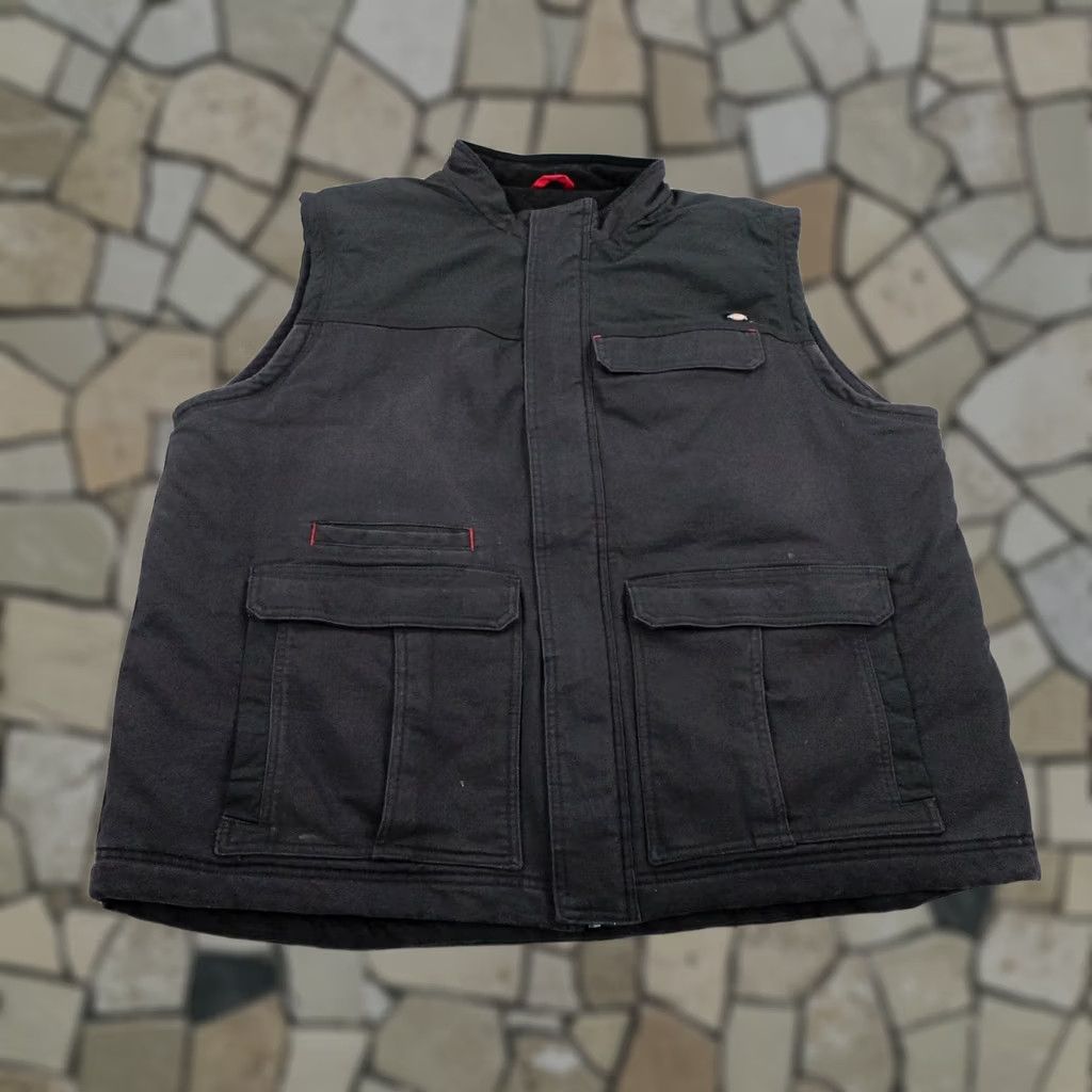 Dickies Dickies Mens Vest 2XL Black Canvas Quilted Workwear Insulated Full Zip Utility Size US XXL / EU 58 / 5 - 1 Thumbnail