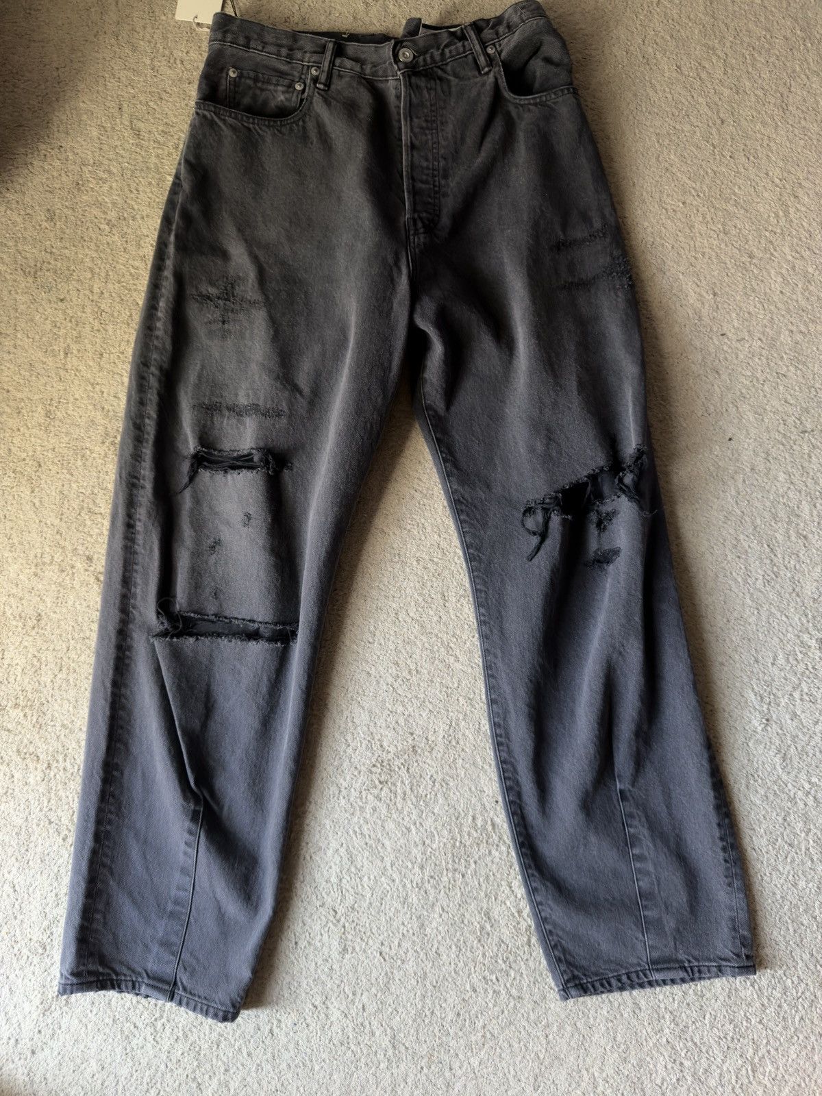 KURO Crossed Black Jeans size 32
