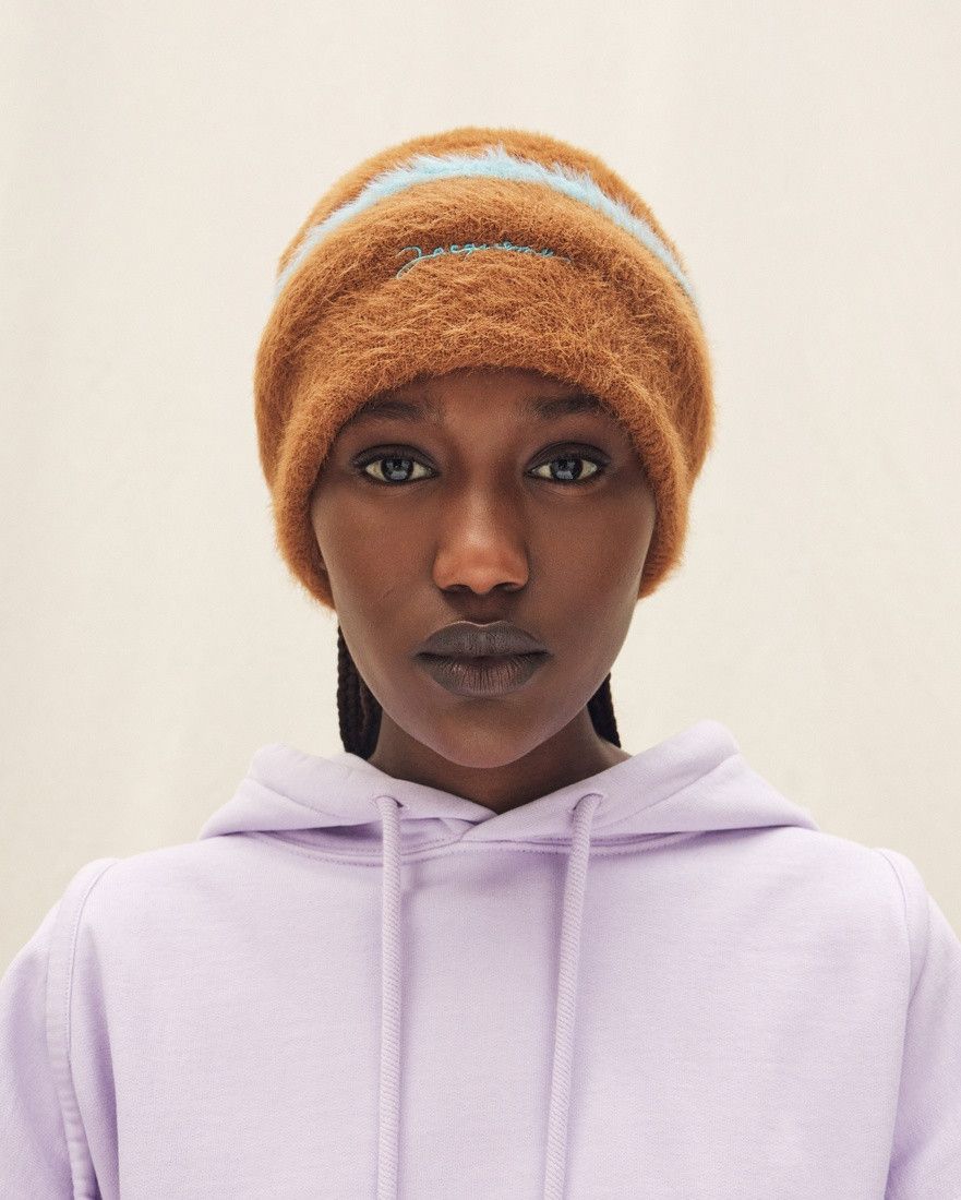 Jacquemus o1mle0625 Size:OS / Unisex La Bonnet Neve Beanie / Hat Brown Size ONE SIZE - 2 Thumbnail