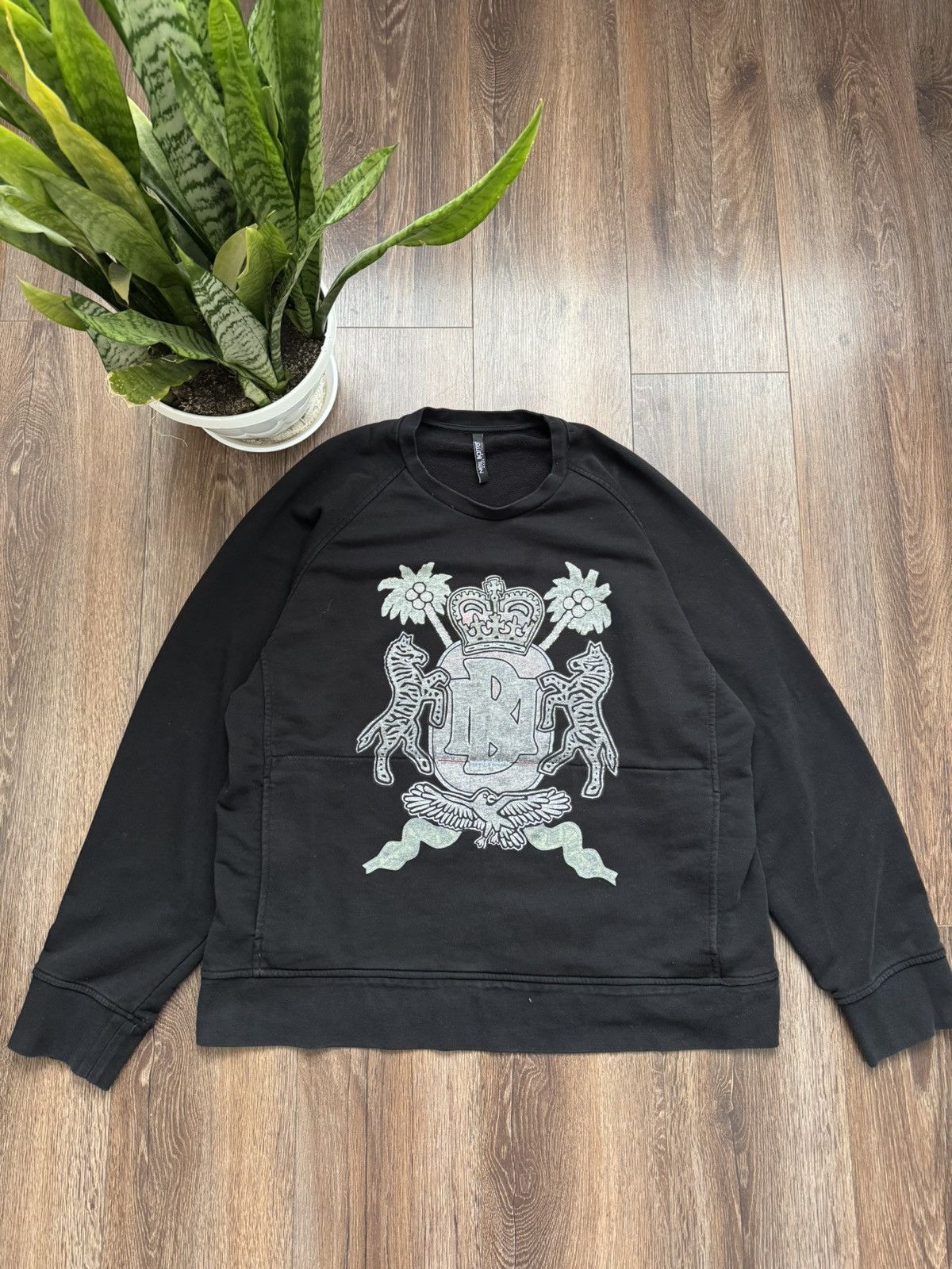 Neil Barret men’s XXL black relaxed fit sweatshirt pullover