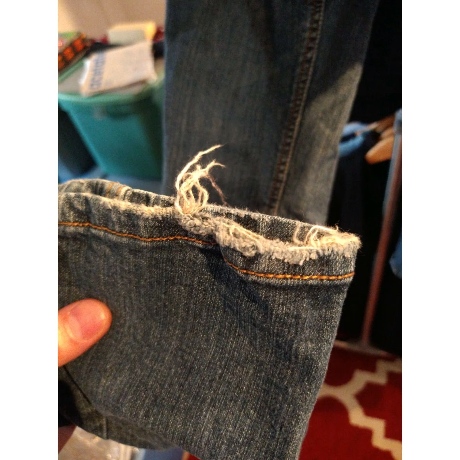 Aeropostale VINTAGE Aeropostale Women's Jeans Hailey Flare Size 3/4 Short Jeans Womens Flared Blue 4 Size 27" / US 4 / IT 40 - 5 Thumbnail