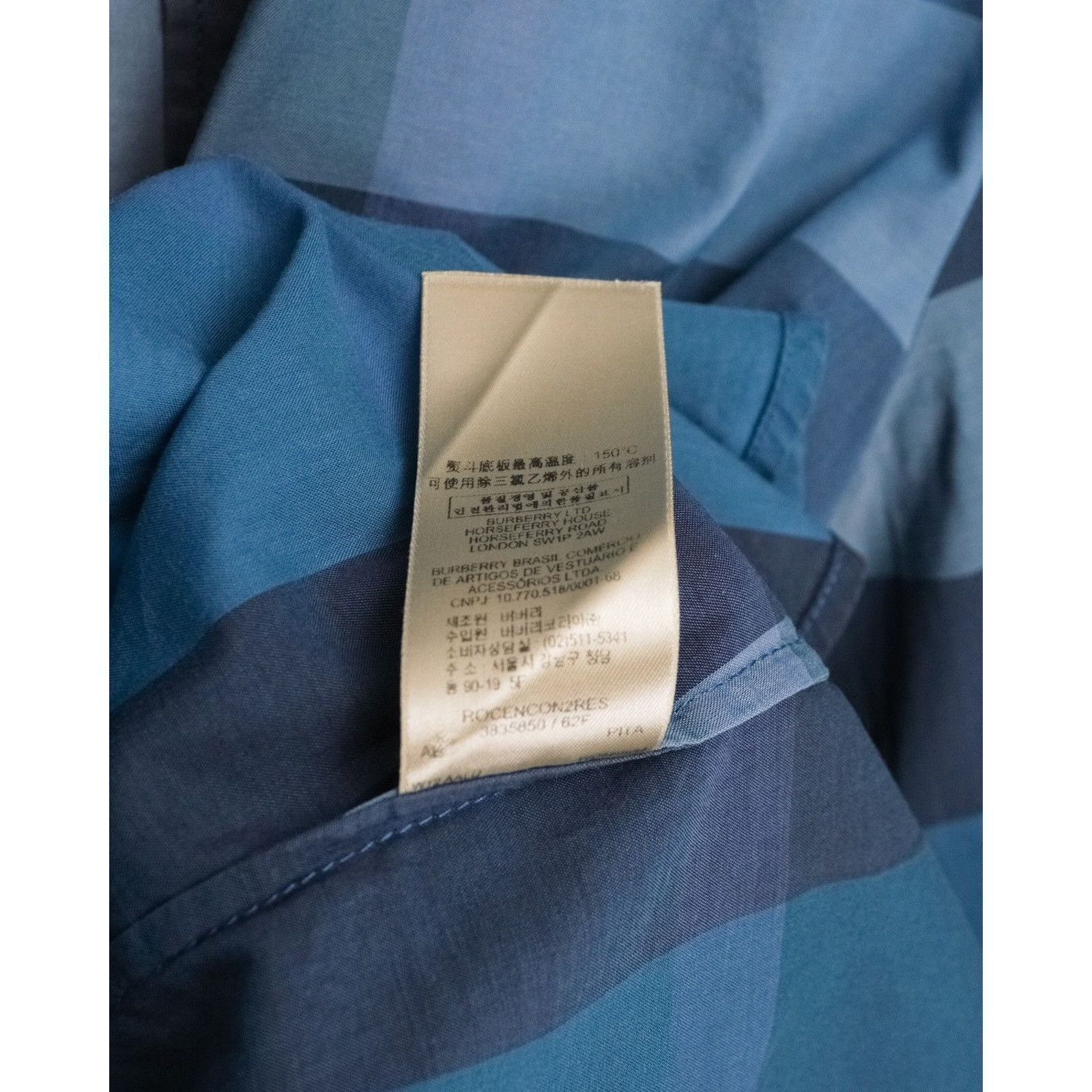 Burberry Burberry brit blue nova check long sleeve shirt Size US S / EU 44-46 / 1 - 11 Thumbnail