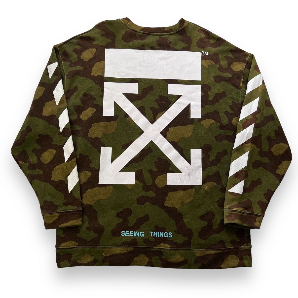 Off-White Off-White Camo Arrows Sweatshirt Size US L / EU 52-54 / 3 - 3 Thumbnail