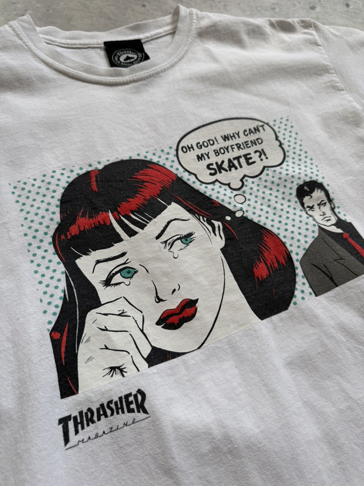 Thrasher Vintage Thrasher My Boyfriend Can't Skate Tee Tshirt Size US M / EU 48-50 / 2 - 2 Thumbnail