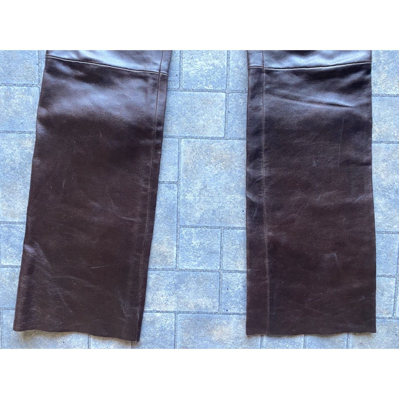 Vintage Wilsons Leather Pants Women’s Size 10 Brown Leather Pants Regular Women Size 32" / US 10 / IT 46 - 2 Thumbnail