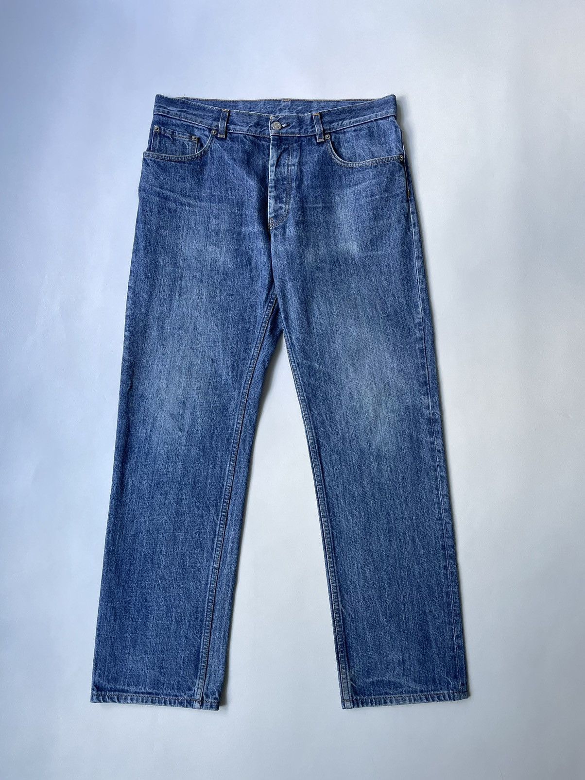 Image of Helmut Lang Og Washed Blue 5 Pocket Jeans, Men's (Size 33)