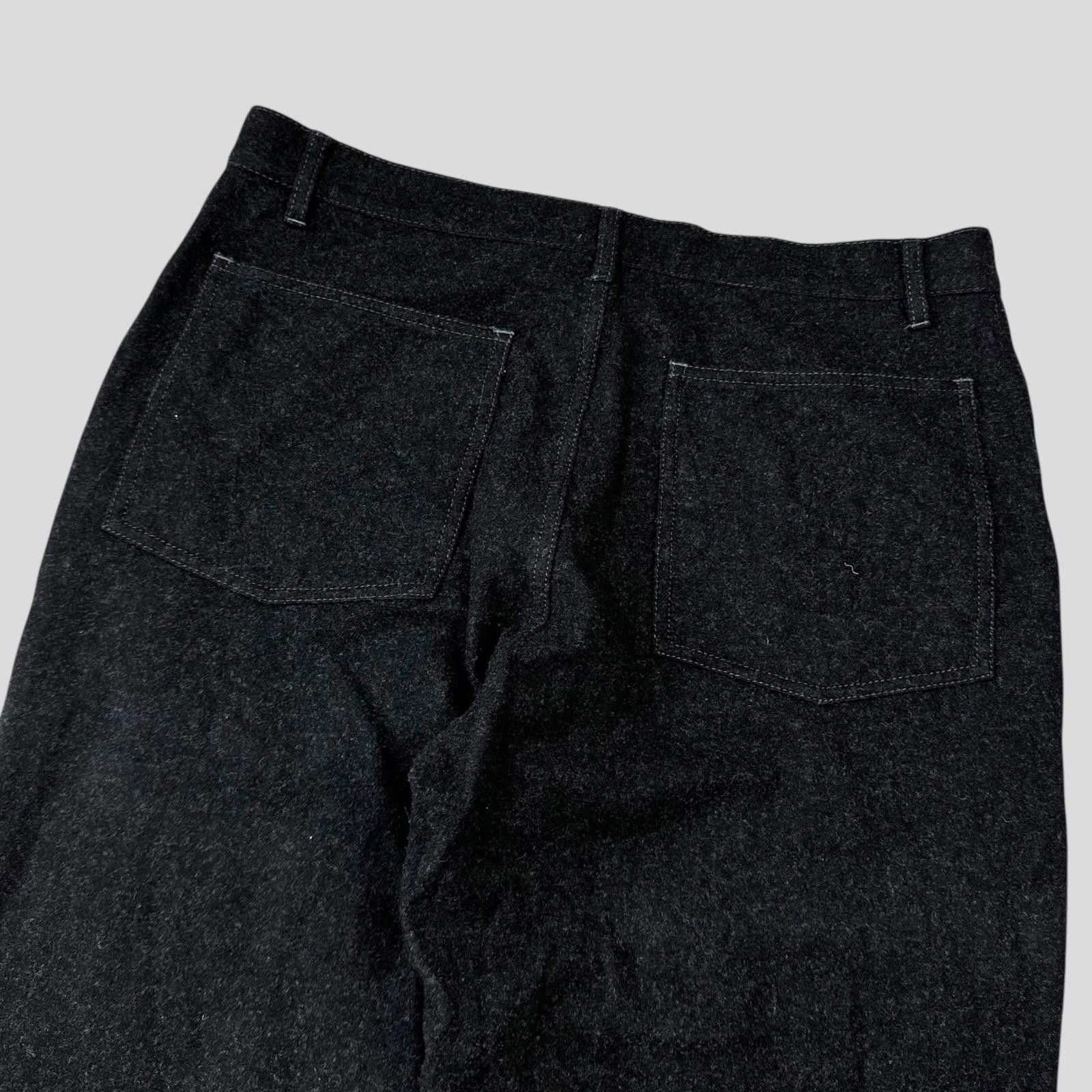 Comme des Garcons CDG SHIRT 00’s Buckle Patchwork Panelled Wool Trousers - L Size US 35 - 5 Thumbnail