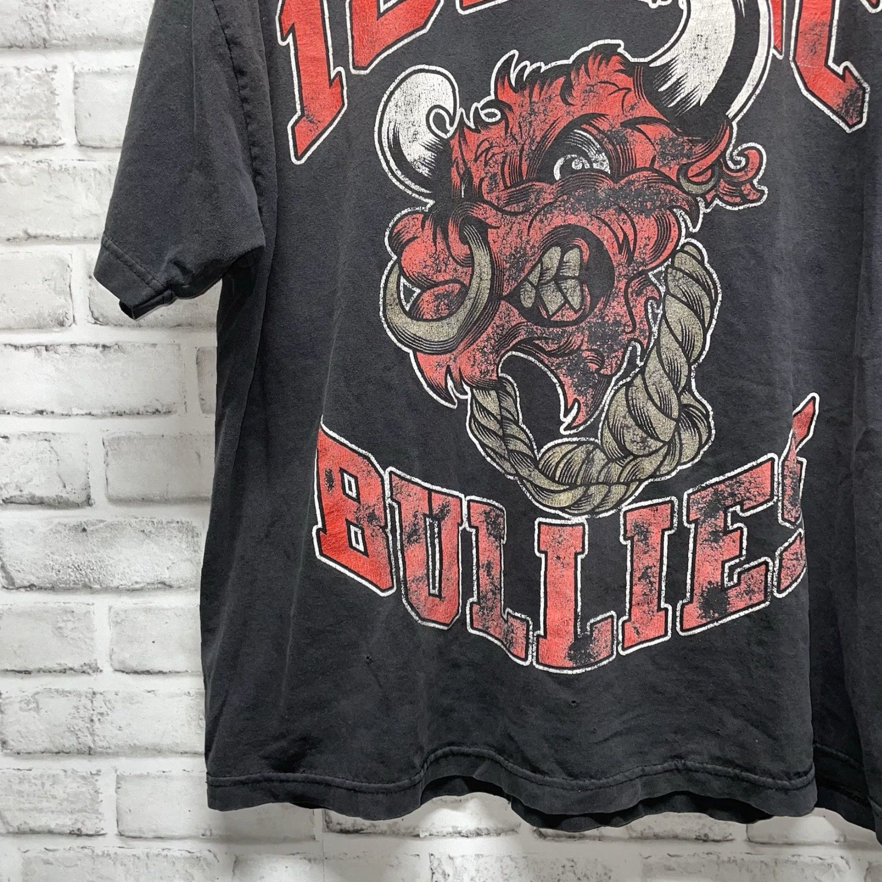 Vintage 187 INC Bullies Gray Graphic Tee Mens 3XL Shirt Size US XXL / EU 58 / 5 - 3 Thumbnail