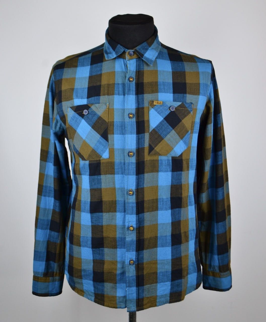 Rab Rab Dusker Long Sleeve Azure Check Cotton Shirt size M Size US M / EU 48-50 / 2 - 1 Thumbnail