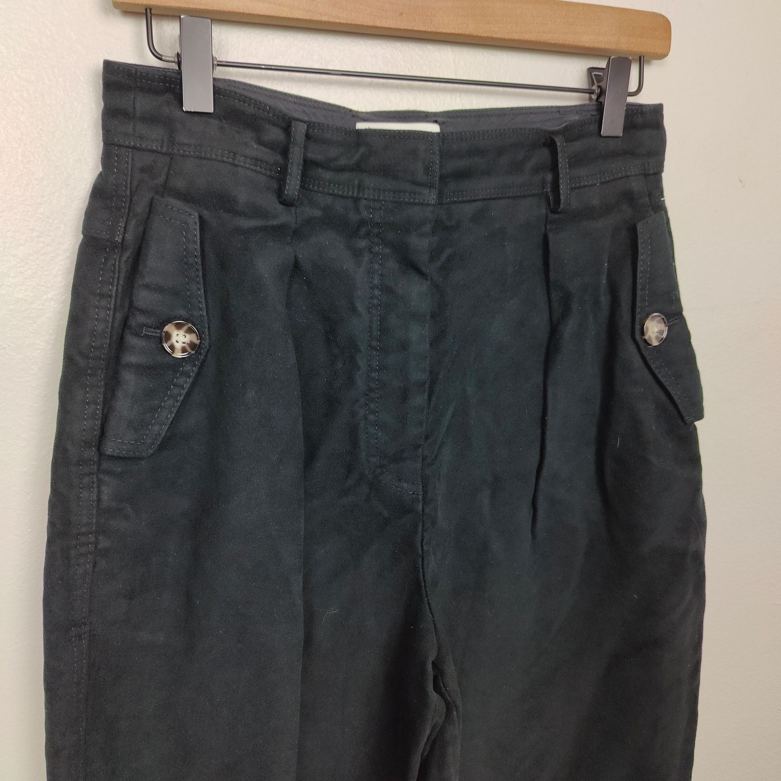 Aritzia Aritzia Babaton Pants Pants Womens 6 Black Satin Barrel Size 28" / US 6 / IT 42 - 2 Thumbnail