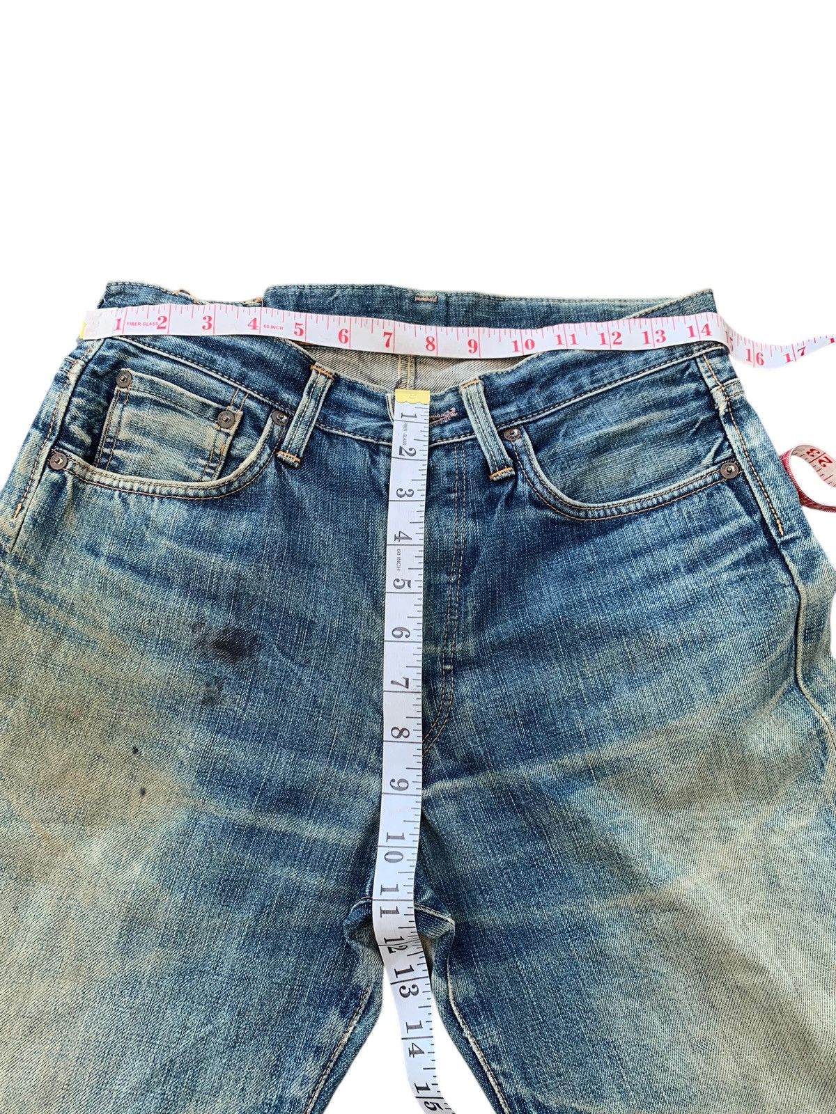Kapital VINTAGE EDWIN 505XX SELVEDGE RUSTY MUDWASH DISTRESSED DENIM Size US 29 - 20 Thumbnail