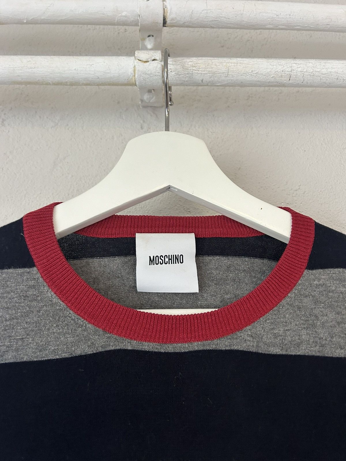 Moschino Colorblock Striped Crewneck Size US M / EU 48-50 / 2 - 2 Thumbnail