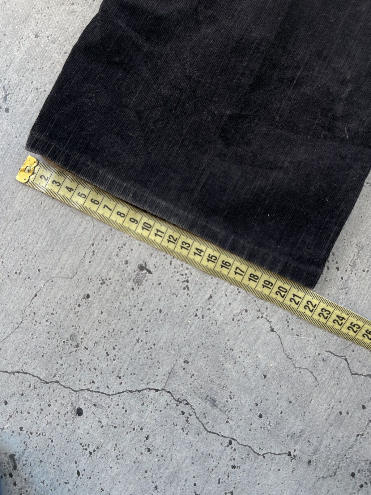 Trussardi × Vintage Trussardi Jens High Waist Straight Fit Black Jeans corduroy Size US 33 - 13 Thumbnail