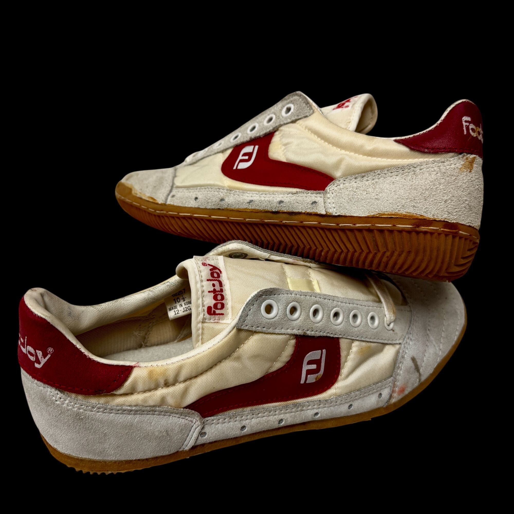 Footjoy NOS Court Sneakers 70’s 80’s Gum Sole Tennis Shoes DEADSTOCK Size US 10.5 / EU 43-44 - 2 Thumbnail