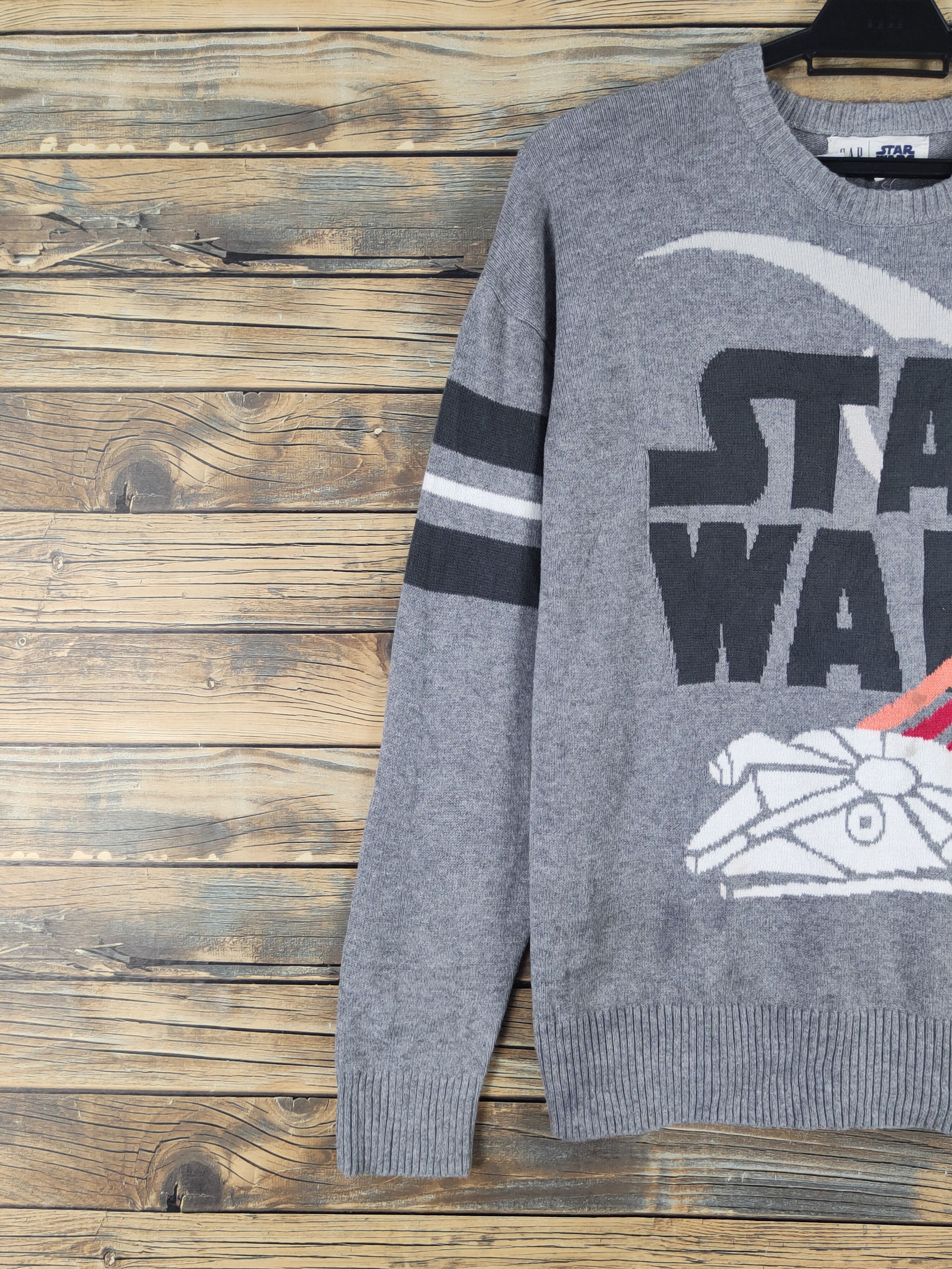 Star Wars Gap-Star Wars Gray Knitwear Sweatshirts #W1663 Size US M / EU 48-50 / 2 - 4 Thumbnail