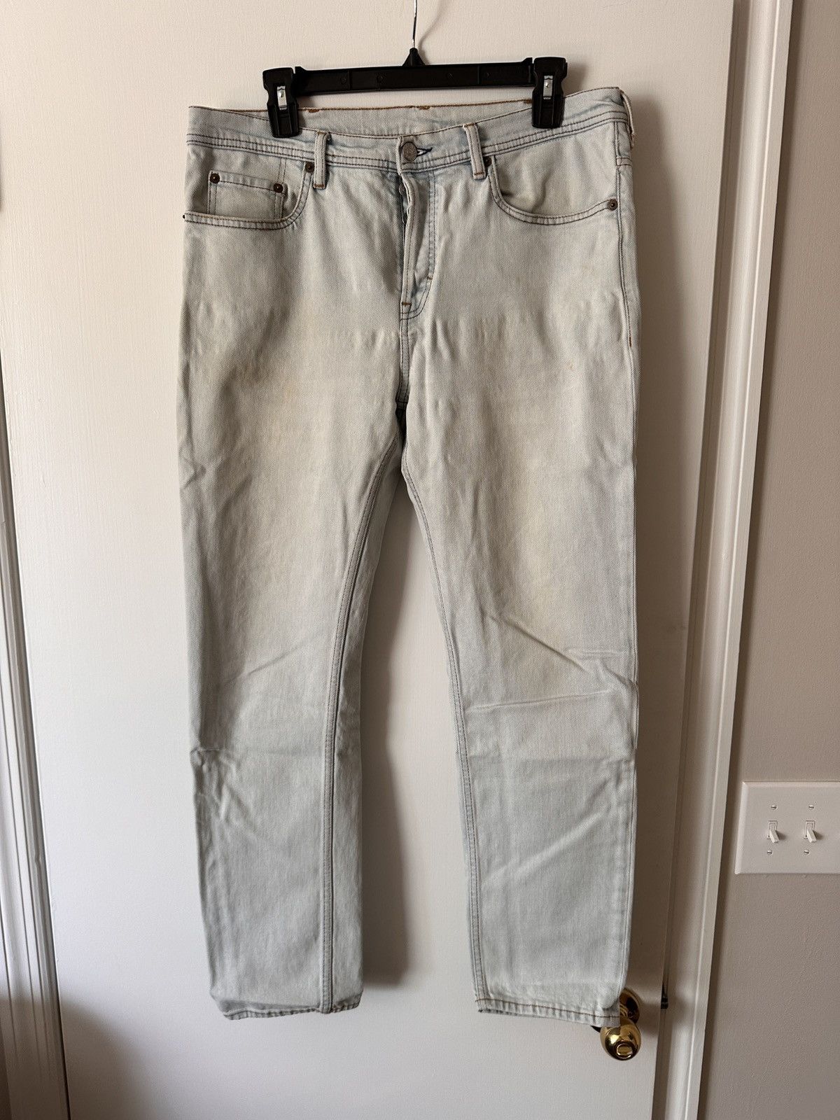 Acne Studios Acne Studios River LT Blue Blå Konst Jeans Size US 32 / EU 48 - 1 Thumbnail