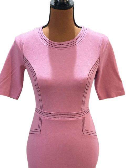 Boden Purple Fitted Ponte Short Sleeve Crew Neck Dress Size XS / US 0-2 / IT 36-38 - 3 Thumbnail