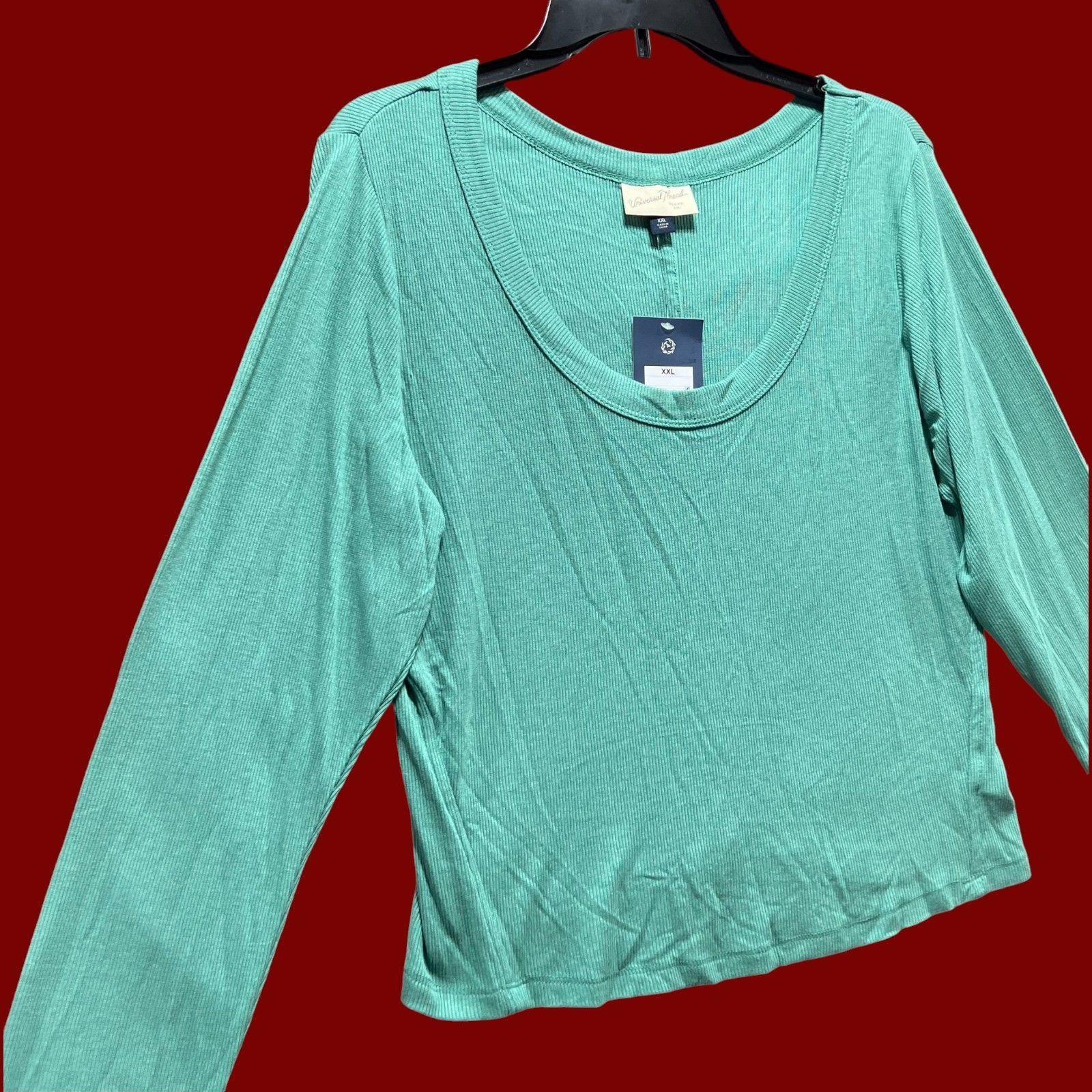 Other Universal Thread - Women's Ribbed Long Sleeve Crew Neck T-Sh Size XXL / US 16-18 / IT 52-54 - 14 Thumbnail