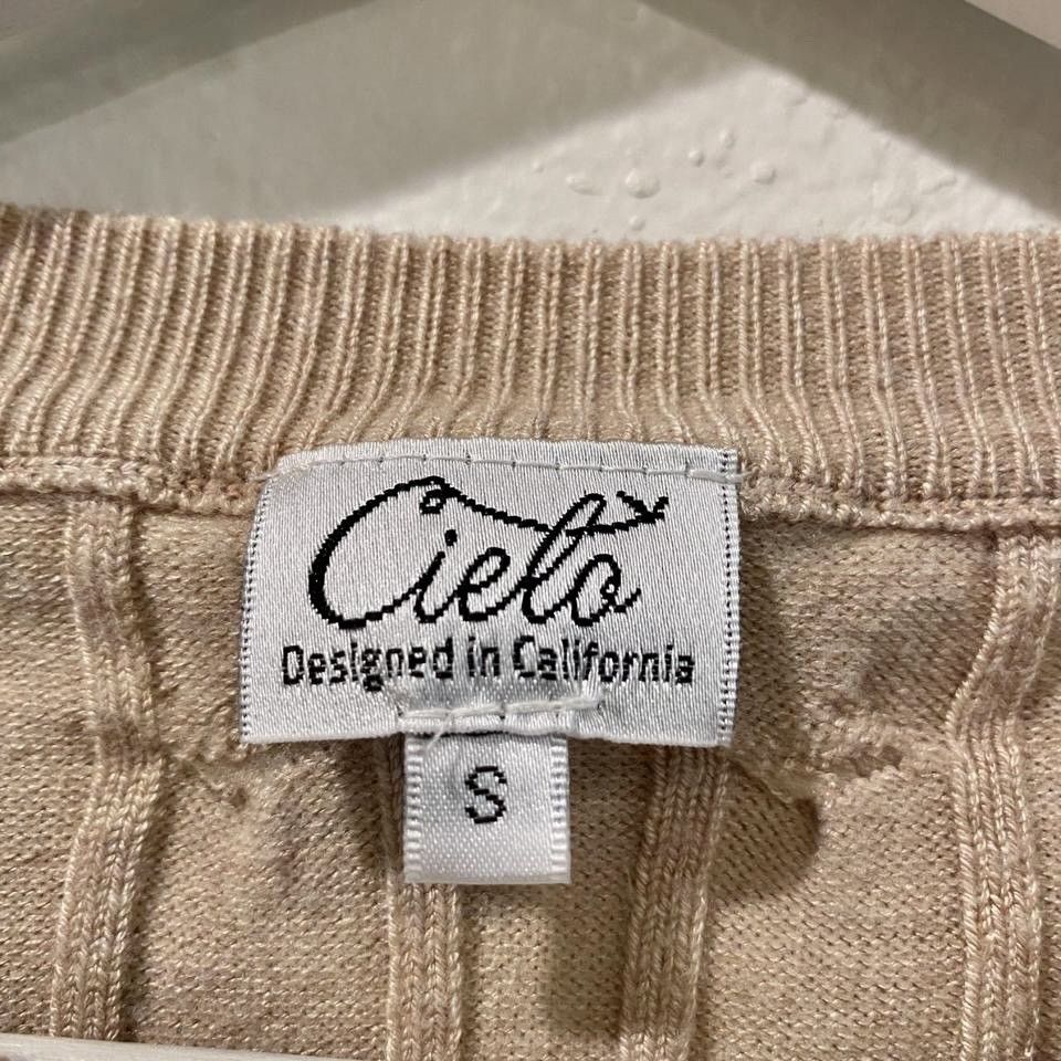Other Brand New Beige Button-Down Cardigan Size S / US 4 / IT 40 - 8 Thumbnail