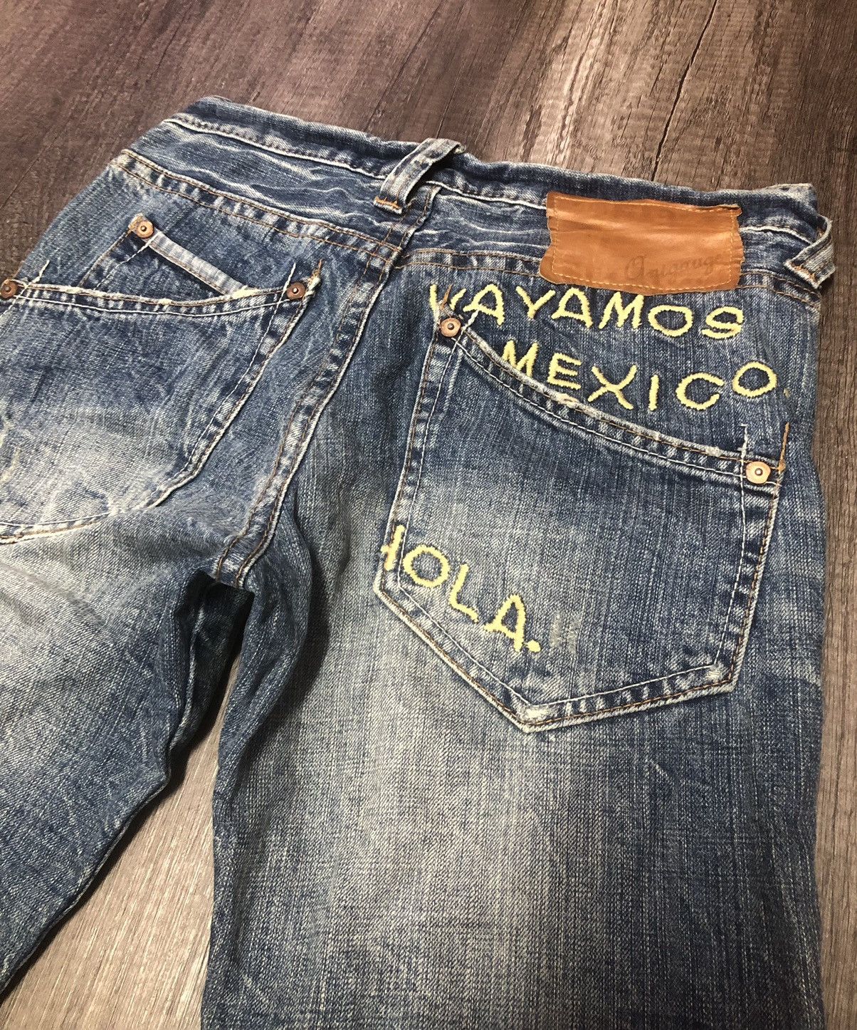 Japanese Brand × Vintage VINTAGE ANTGAUGE VAYAMOS MEXICO JEANS RARE DESIGN (UNISEX) Size US 29 - 19 Thumbnail
