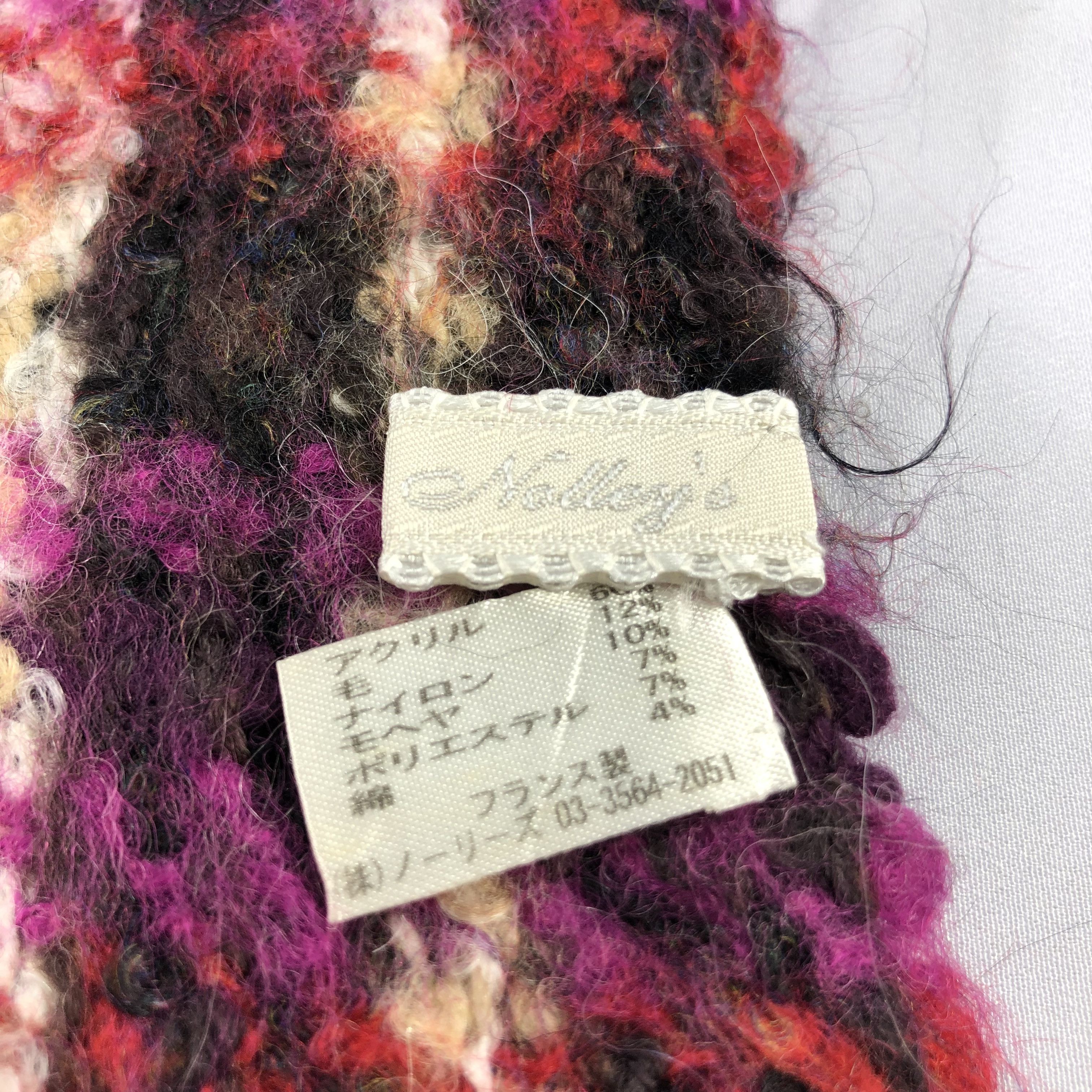 NOLLEY'S Nolley's Tartan Wool Scarf Muffler V907 Size ONE SIZE - 4 Thumbnail