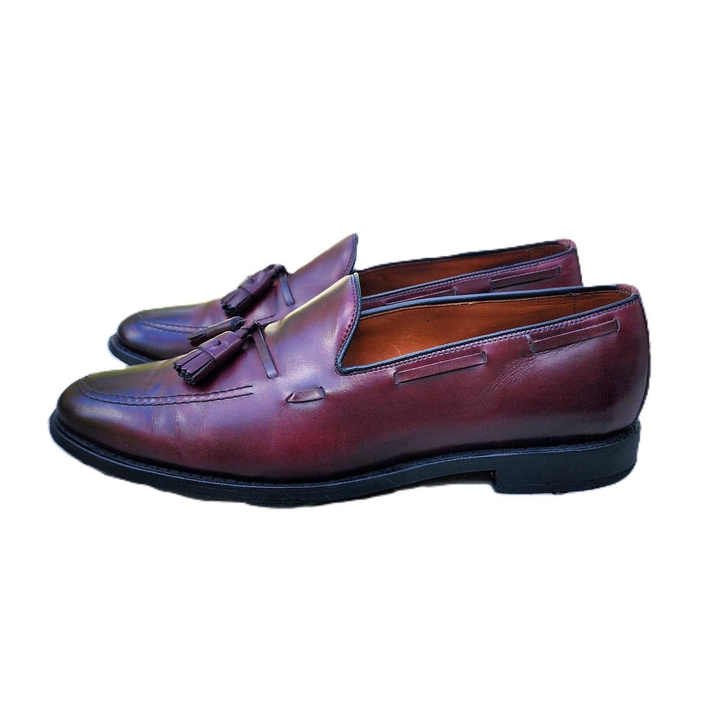 Allen Edmonds Allen Edmonds Burgundy Grayson Tassel Leather Loafer 10 Size US 10 / EU 43 - 9 Thumbnail