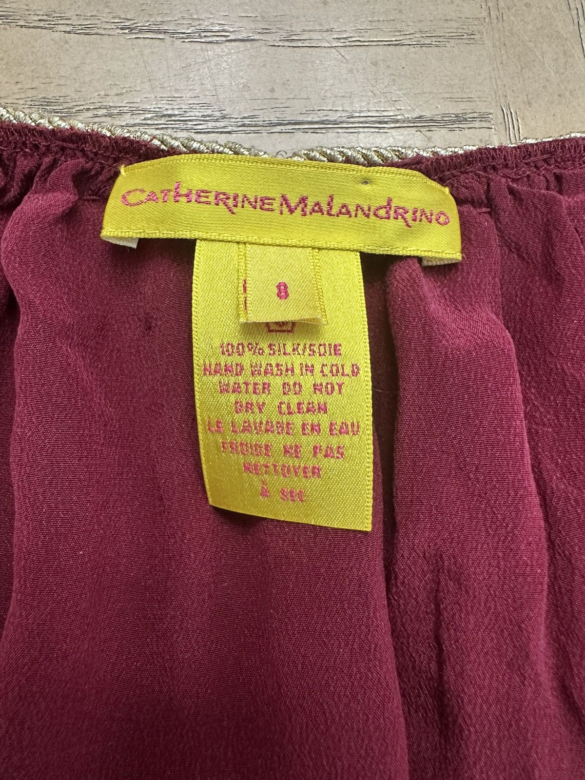 Other CATHERINE MALANDRINO Vintage heavily adorned silk top Size M / US 6-8 / IT 42-44 - 7 Thumbnail