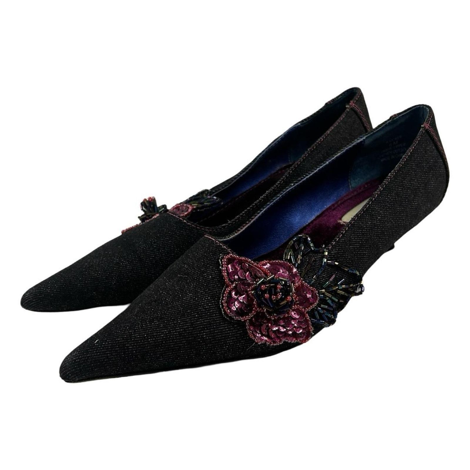 Steve Madden Y2k kitten heels Steve Madden point toe beaded sz 6 Size US 6 / IT 36 - 3 Thumbnail