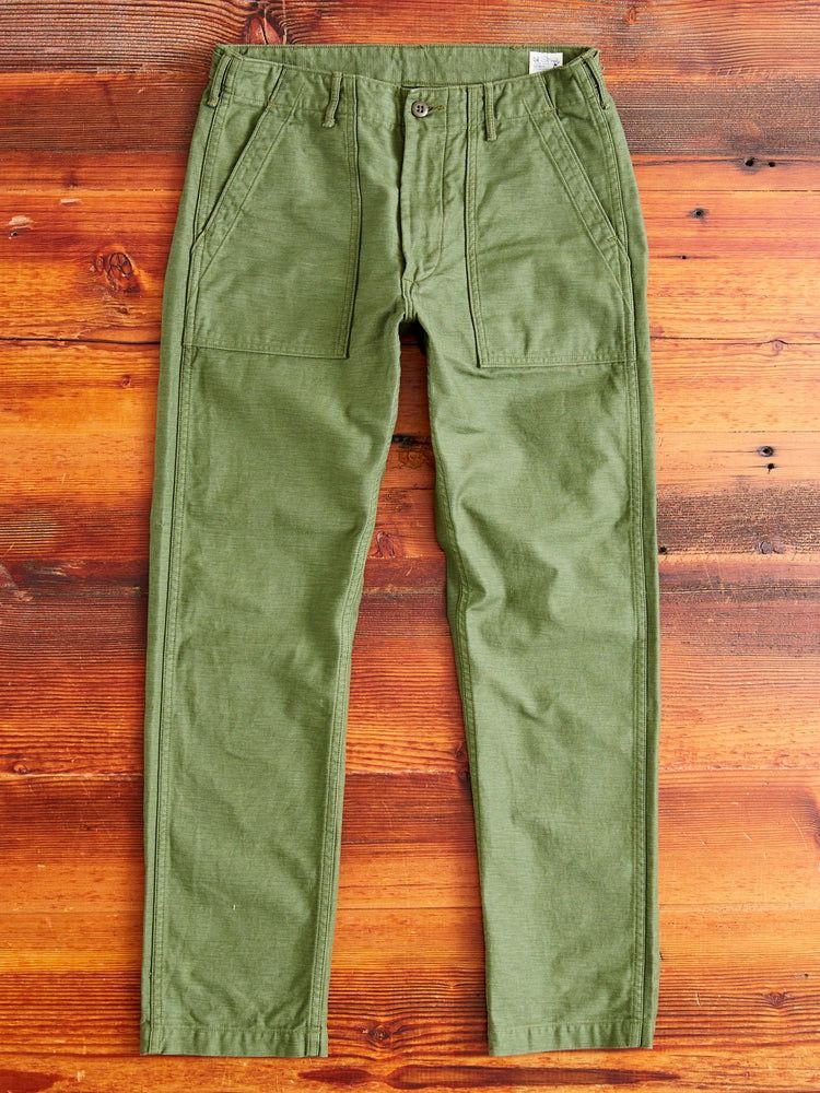 Japanese Brand × Orslow orSlow Slim Fit Fatigue Pants - Olive (can fit 28~30) Size US 30 / EU 46 - 16 Thumbnail