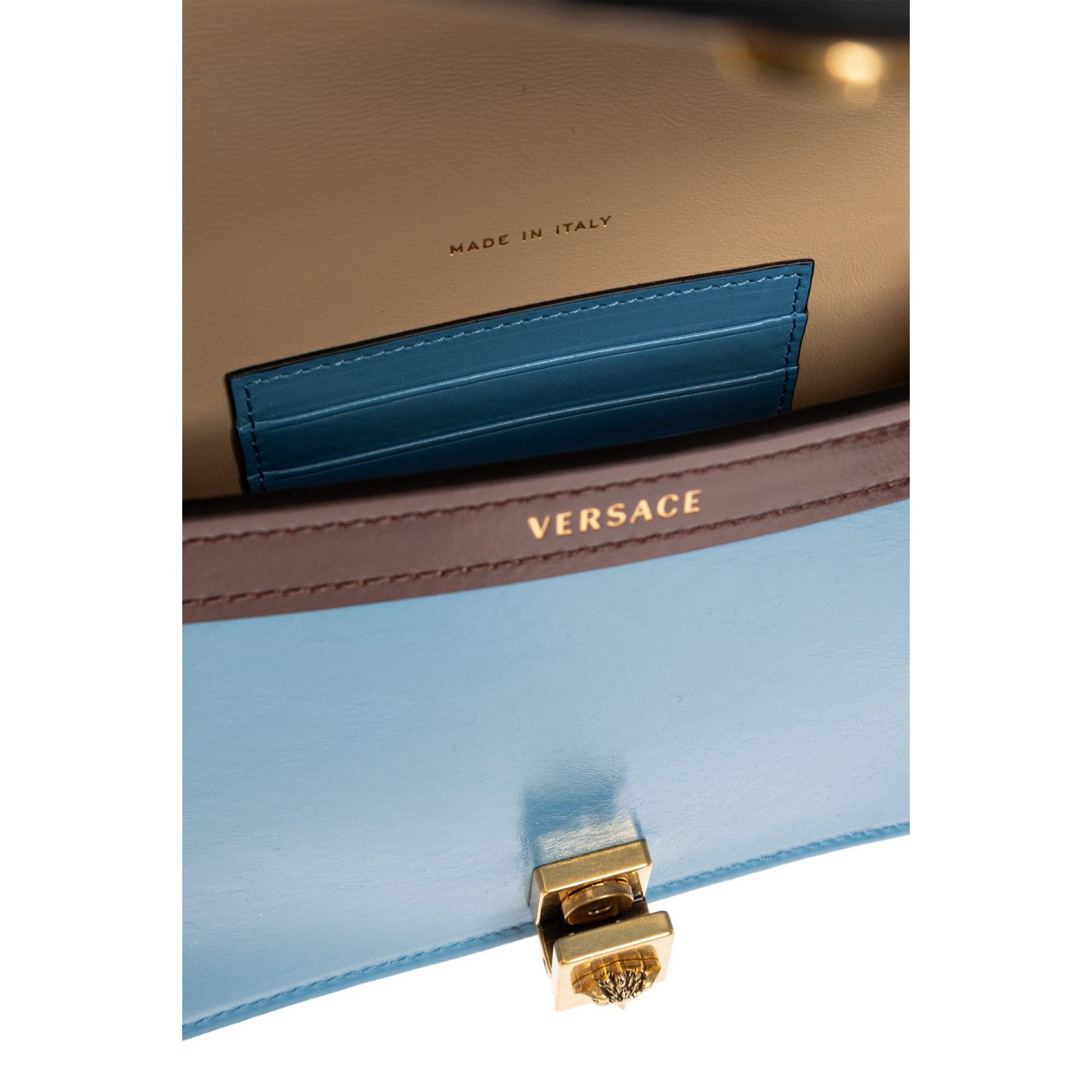 Versace VERSACE Blue Severine Mini Shoulder Bag New & Authentic Size ONE SIZE - 4 Thumbnail