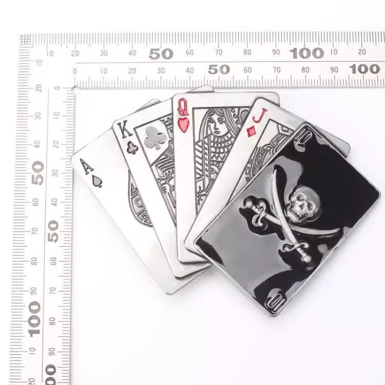 Designer Poker Vibe Vintage Belt Riveted Belts Menswear Accessories Size ONE SIZE - 2 Thumbnail