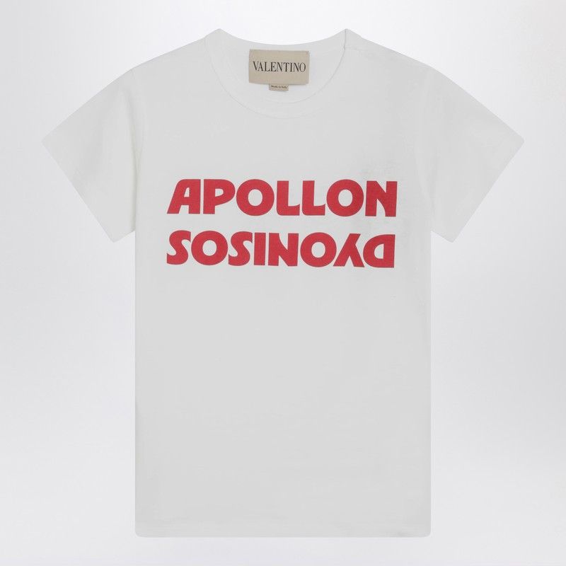 Valentino Valentino White T-Shirt With Apollon/Dionysus Print Size XS / US 0-2 / IT 36-38 - 1 Thumbnail