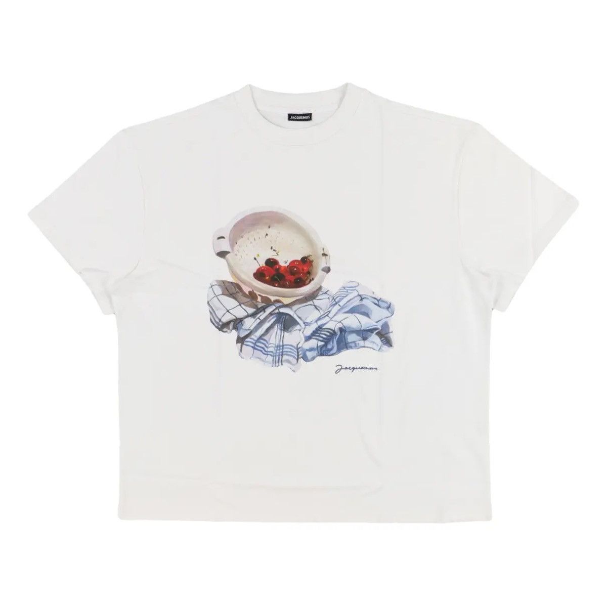 Jacquemus Jacquemus Cherry Cerises White T Shirt Size US L / EU 52-54 / 3 - 2 Thumbnail