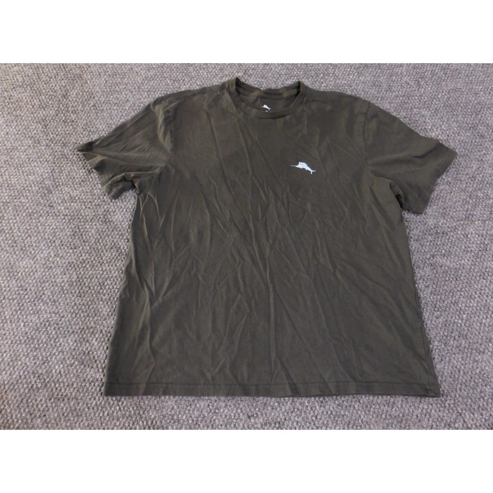 Tommy Bahama VINTAGE Tommy Bahama Shirt Mens M Green Spin Class Graphic Marlin Logo Cotton Tee Size US M / EU 48-50 / 2 - 3 Thumbnail