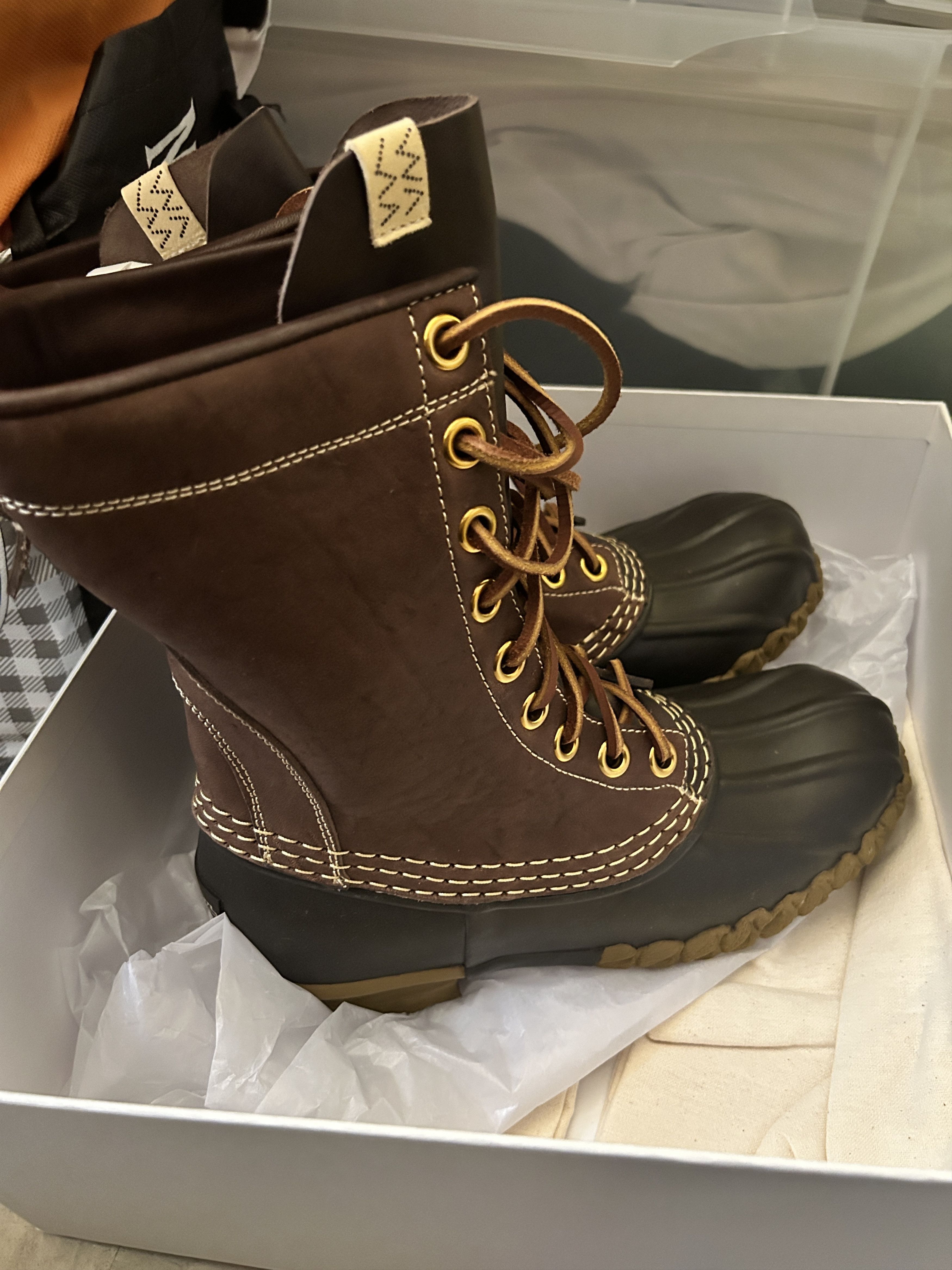 Visvim Decoy Duck Boot Folk Dark Brown size 9