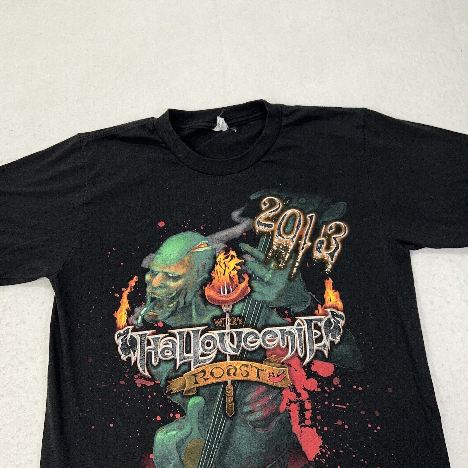 Pacific Legend Halloweenie Roast Metal Rock Radio WJRR Black Graphic Tee Size US S / EU 44-46 / 1 - 7 Thumbnail