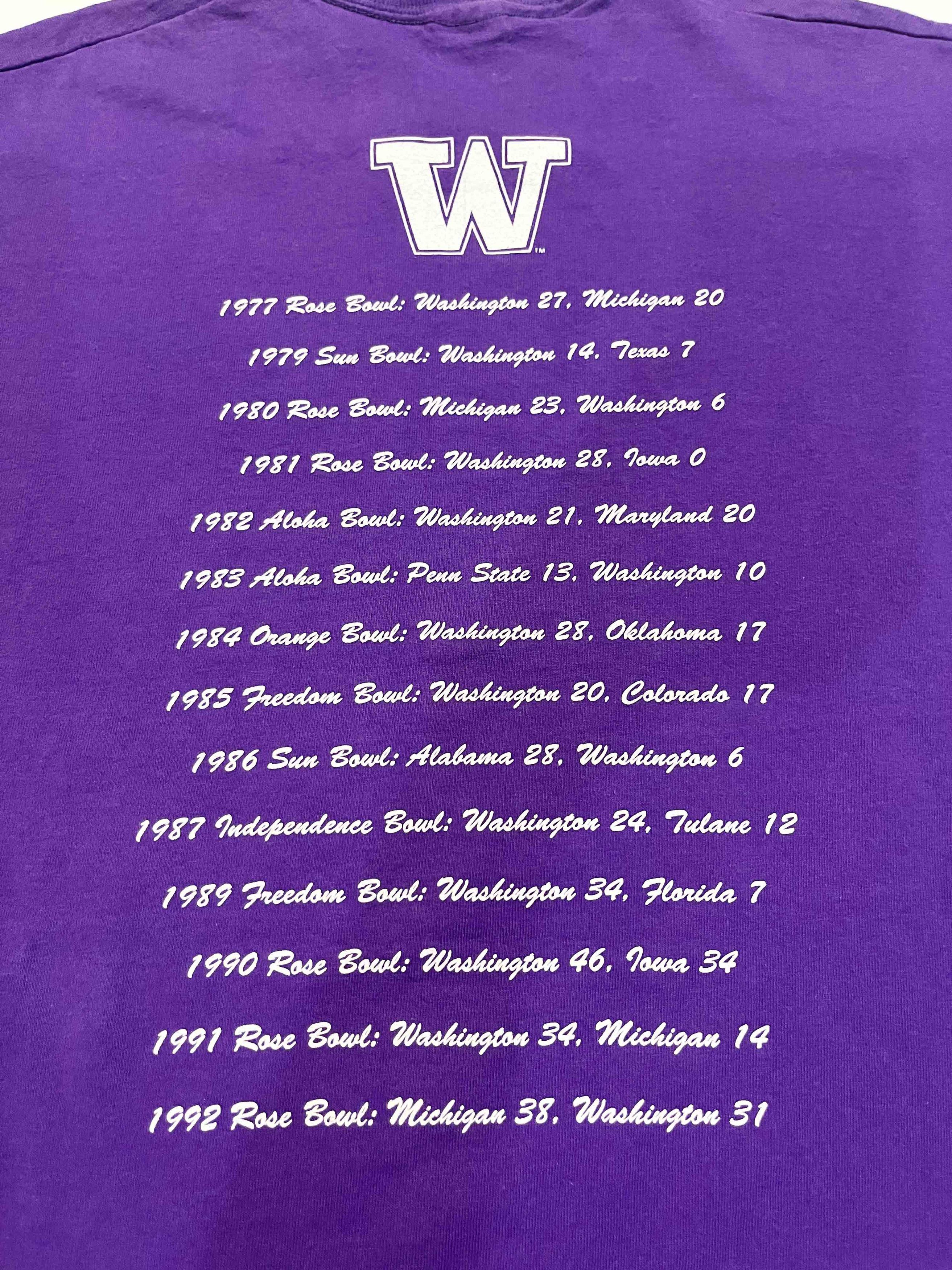 Fruit Of The Loom × NCAA × Vintage Vintage FOTL 1992 NCAA Washington Huskies Football T-Shirt Size US L / EU 52-54 / 3 - 6 Thumbnail