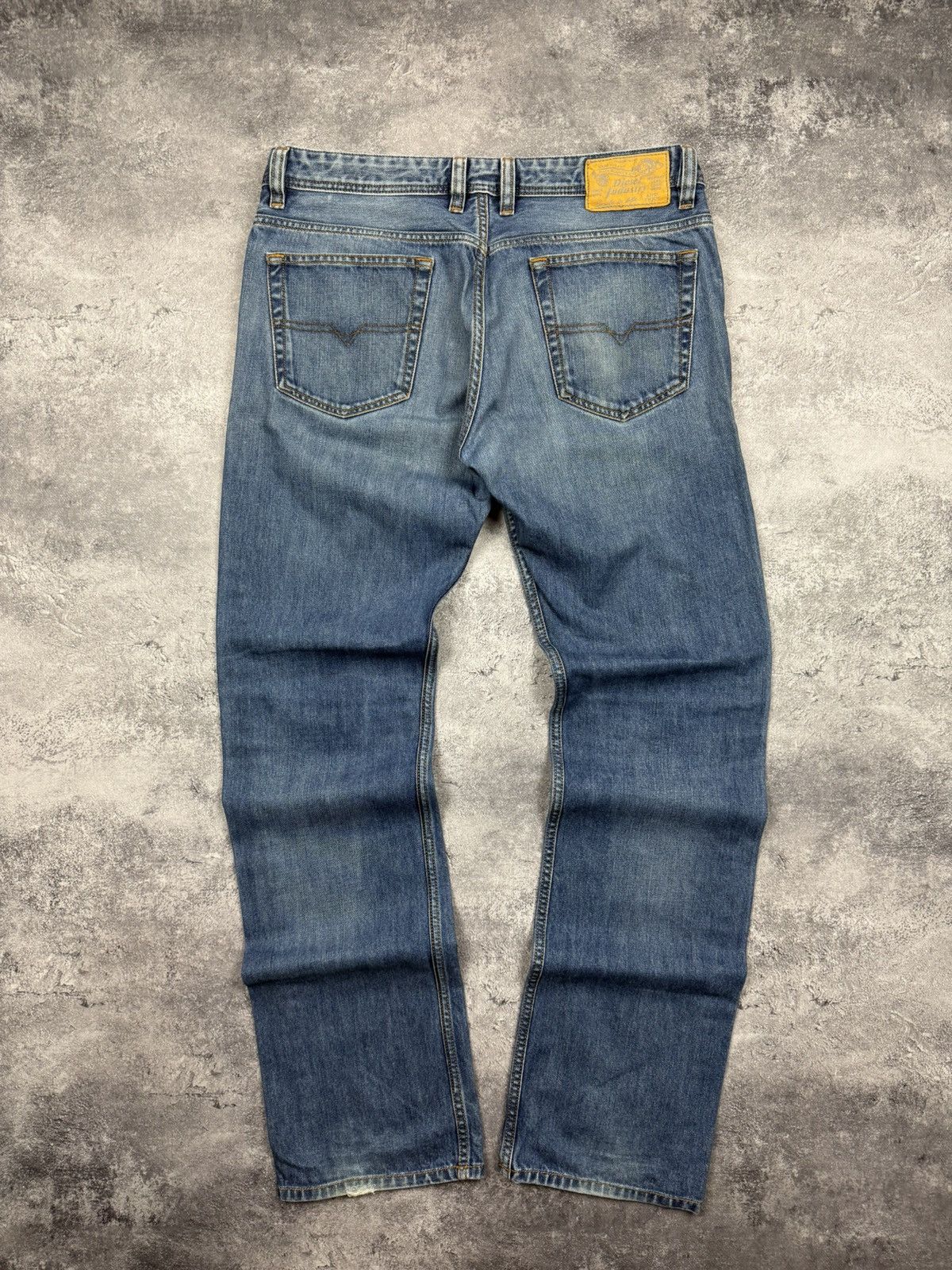 Vintage Diesel Avant Garde Flared Blue Denim Jeans Y2K Rare