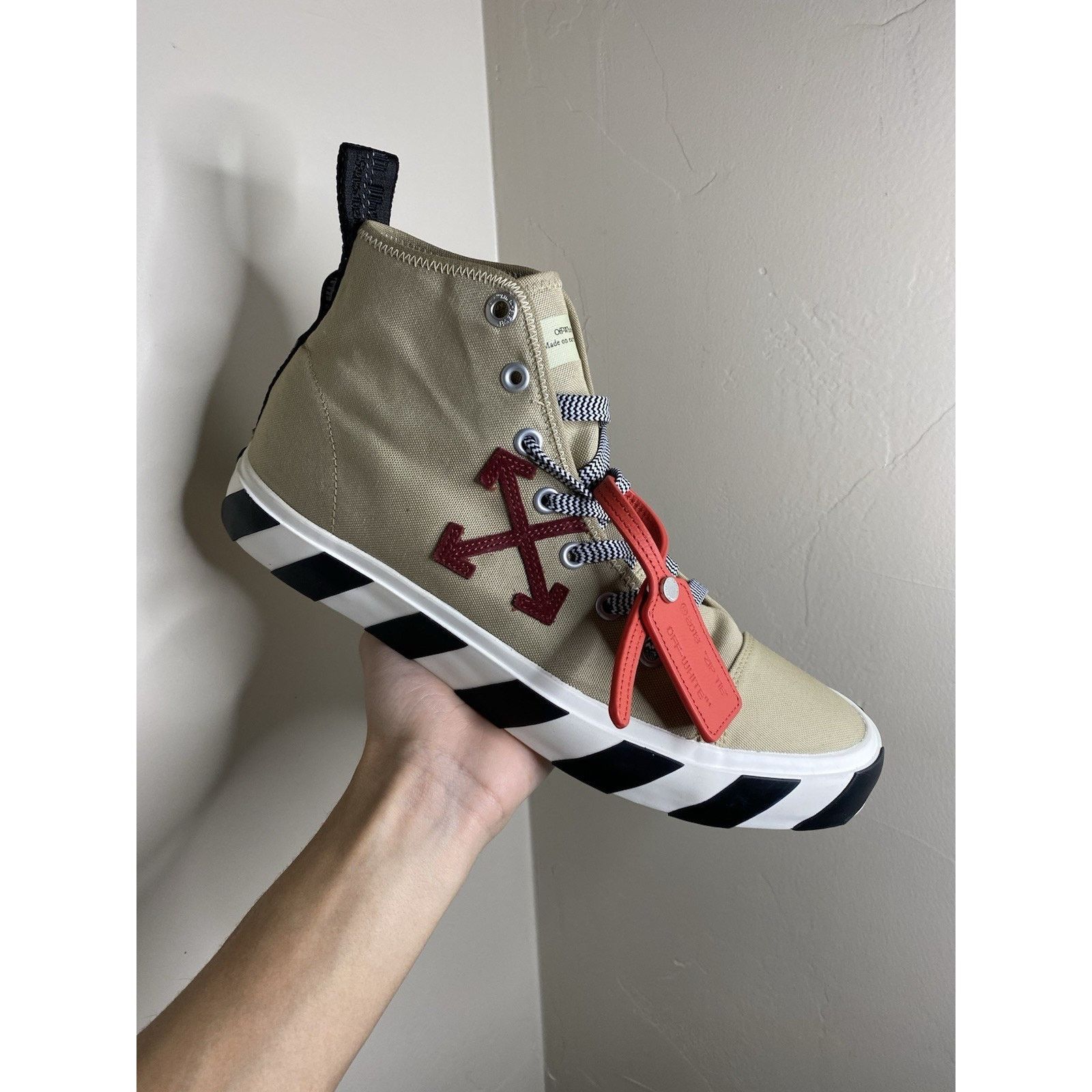 Off-White Size 45 EU ( 12 US ) - Off-White “Sand Burgundy” | NEW ! Size US 12 / EU 45 - 2 Thumbnail