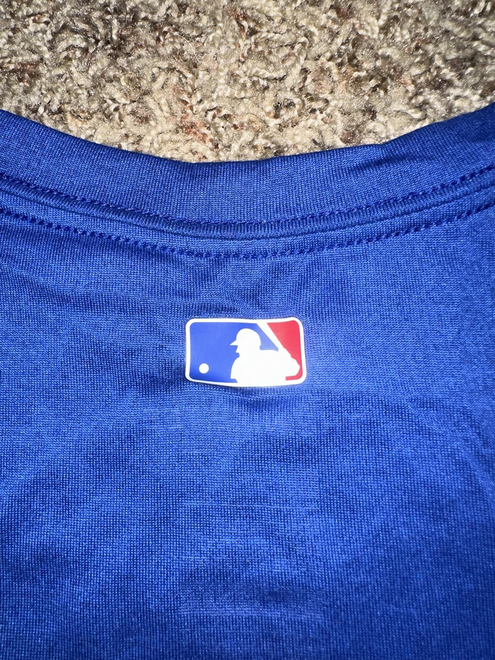 Nike Nike Men's Los Angeles Dodgers Men Blue Cracks Crew Neck Tee Size US L / EU 52-54 / 3 - 5 Thumbnail