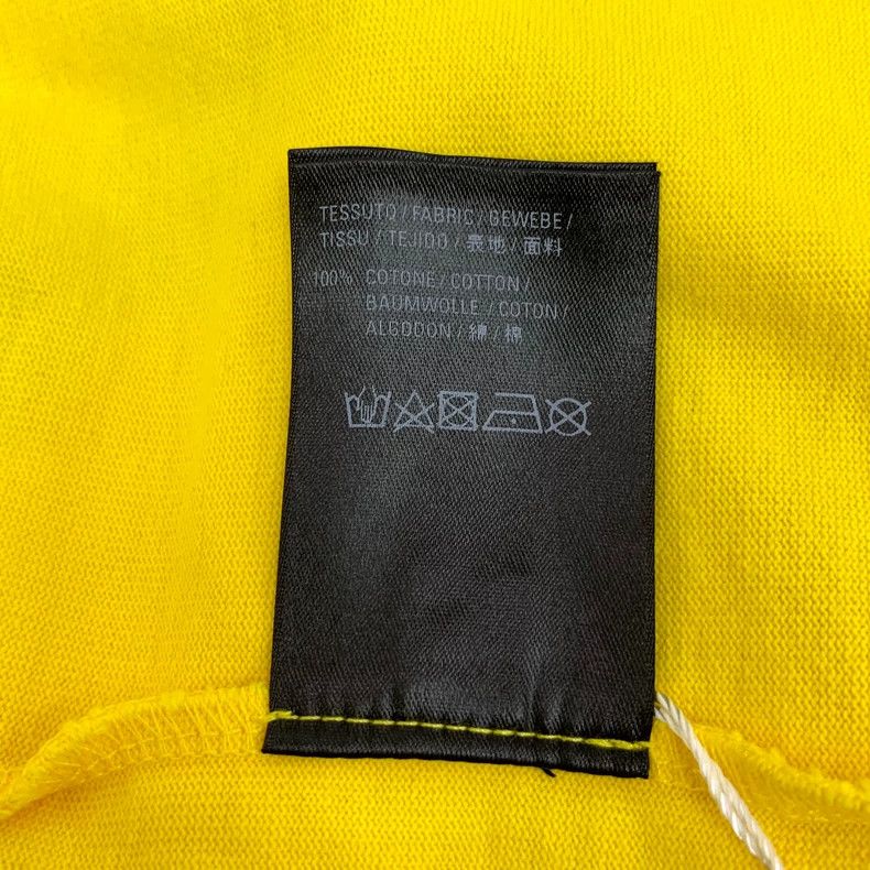 Balenciaga Balenciaga Yellow logo monogrammed cotton crewneck T-shirt Size US XXS / EU 40 - 7 Thumbnail