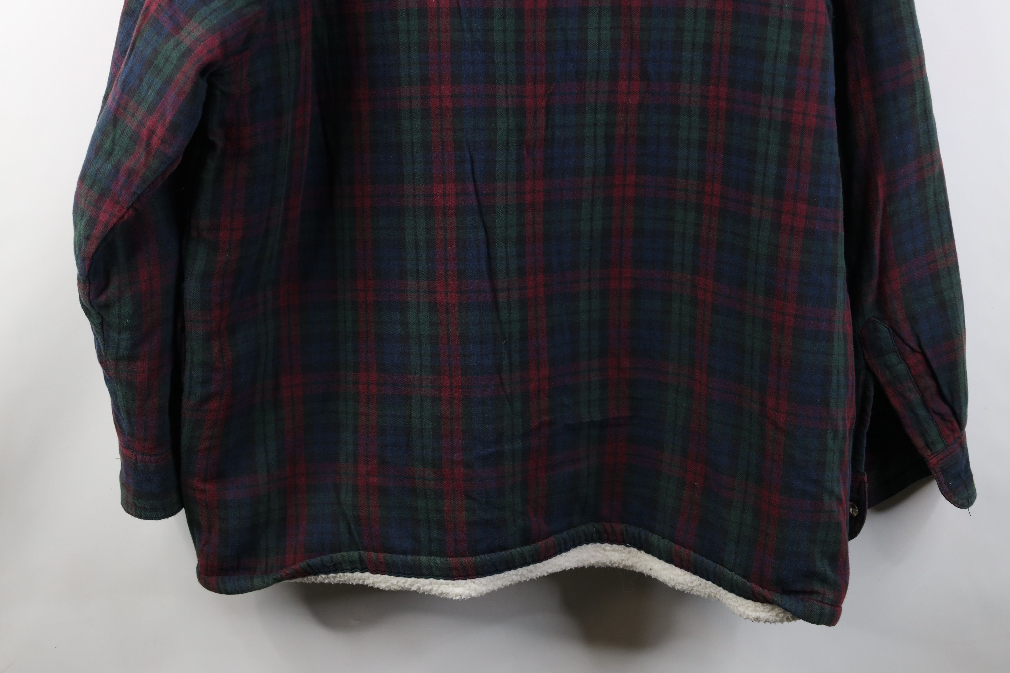 Vintage Vintage 90s Streetwear Fleece Lined Flannel Shirt Jacket Jac Size US L / EU 52-54 / 3 - 14 Thumbnail