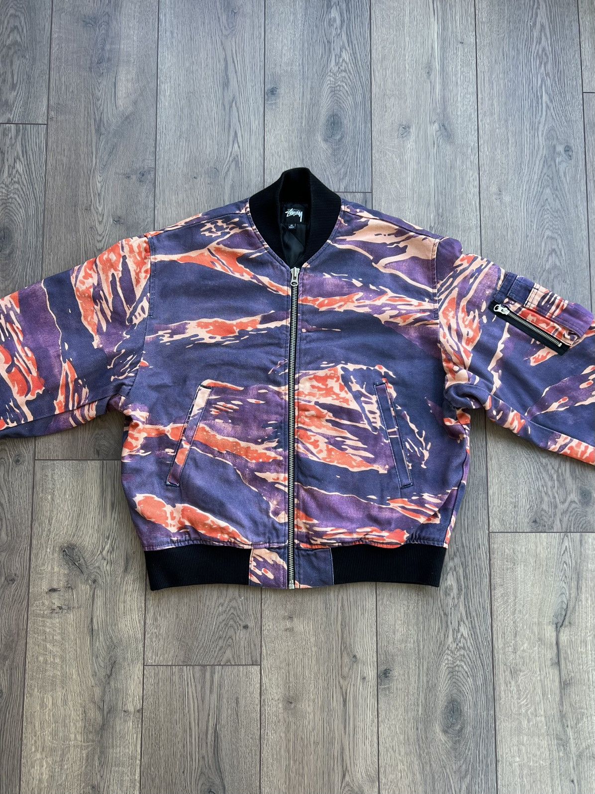 Stussy Stussy x Lucien Smith Tigris Bomber Jacket Medium Size US M / EU 48-50 / 2 - 2 Thumbnail