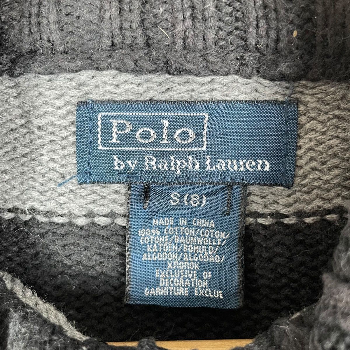 Vintage Vintage Polo Ralph Lauren Half Zip Stripe Sweatshirt Size S / US 4 / IT 40 - 5 Thumbnail